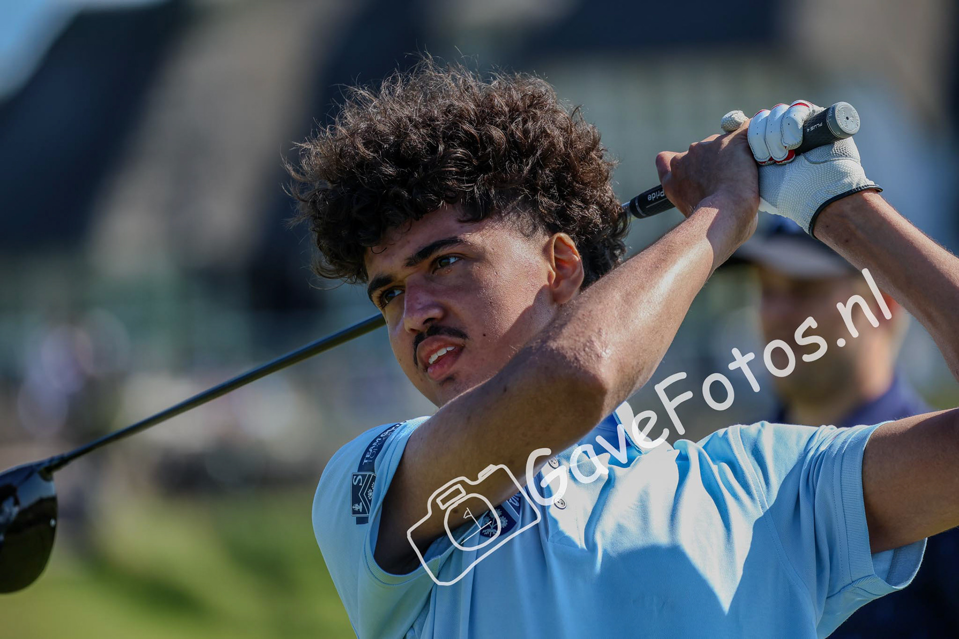 Een hoop volle blik richting de fairway van hole 16 op het Kennemer Open 2025