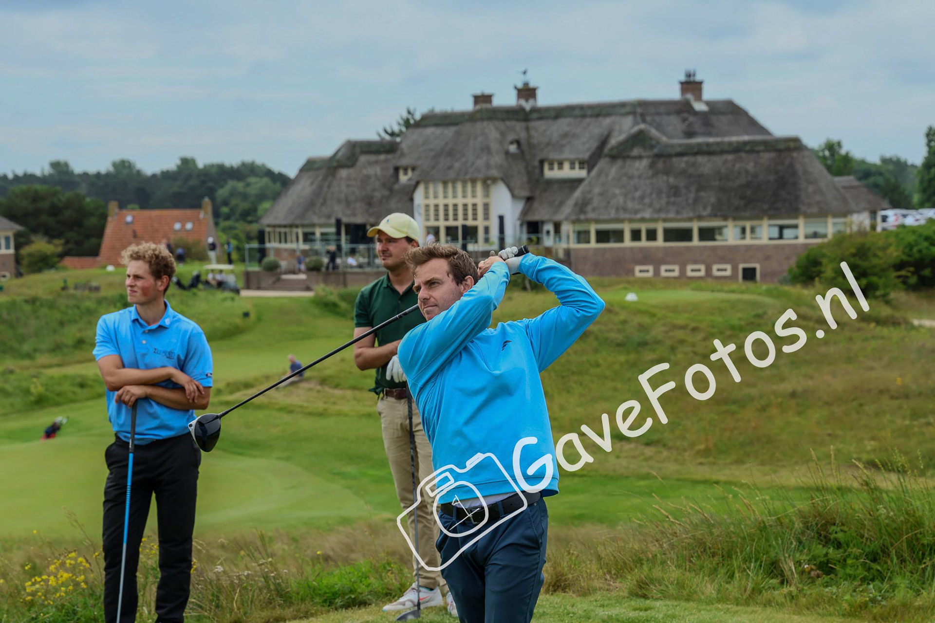 Desmond van Zurk op de Teebox van de 16e hole tijdens het Kennemer Open 2025