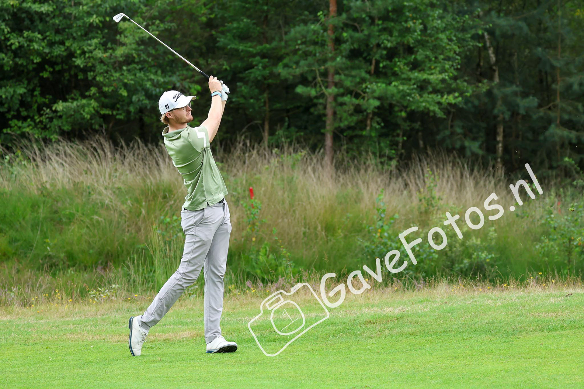 VAN DER SCHOOF, Teun (Golfclub De Hoge Kleij) 02/08/2025 NK Strokeplay 2025, Hooge Graven Golfclub, Ommen, Nederland. 1-3 of August 2025. On the course  during the 2st round of the NK Strokeplay 2025.