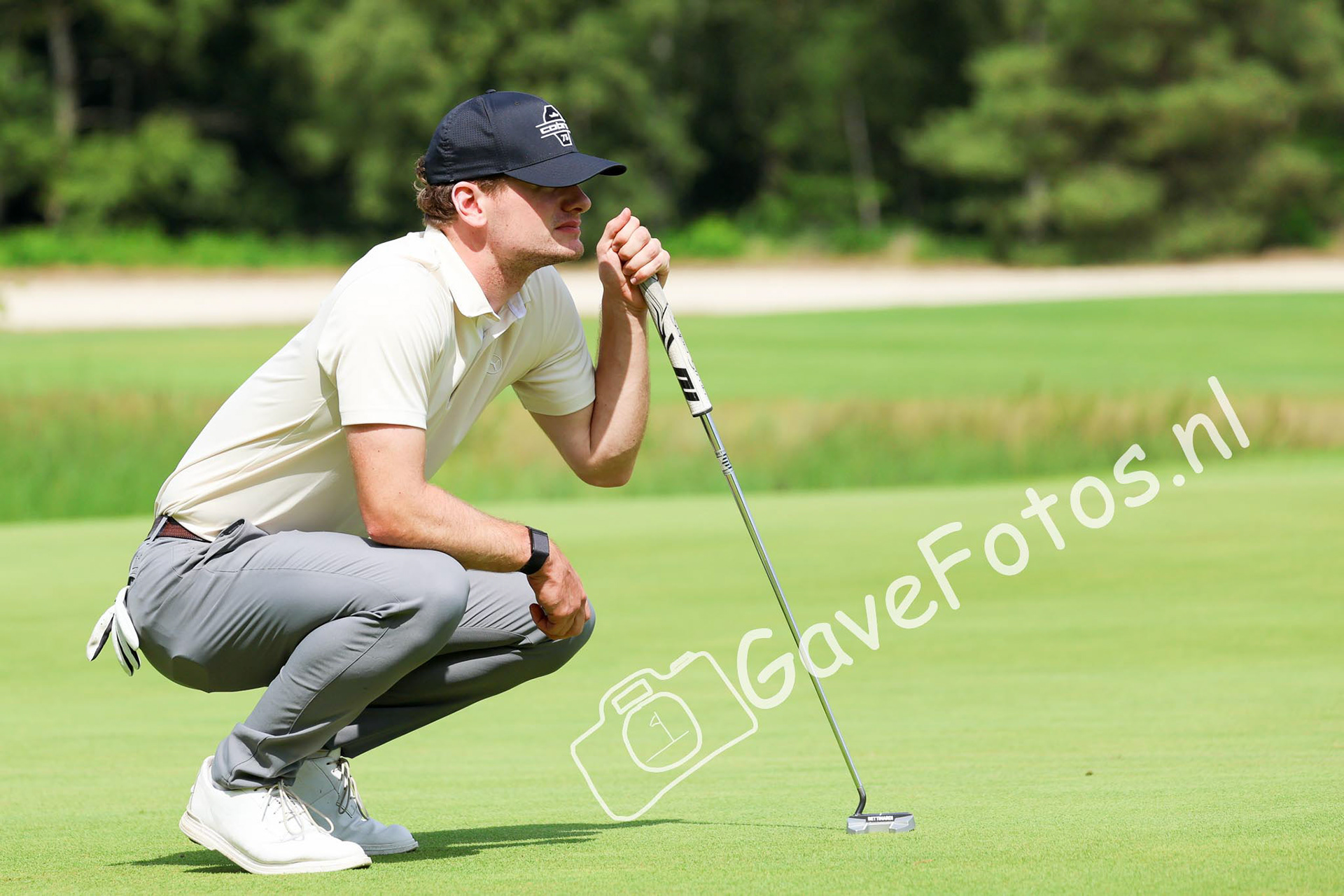 VAN BEECK, Bob (Eindhovensche Golf) 03/08/2025 NK Strokeplay 2025, Hooge Graven Golfclub, Ommen, Nederland. 1-3 of August 2025. On the course  during the final day of the NK Strokeplay 2025.