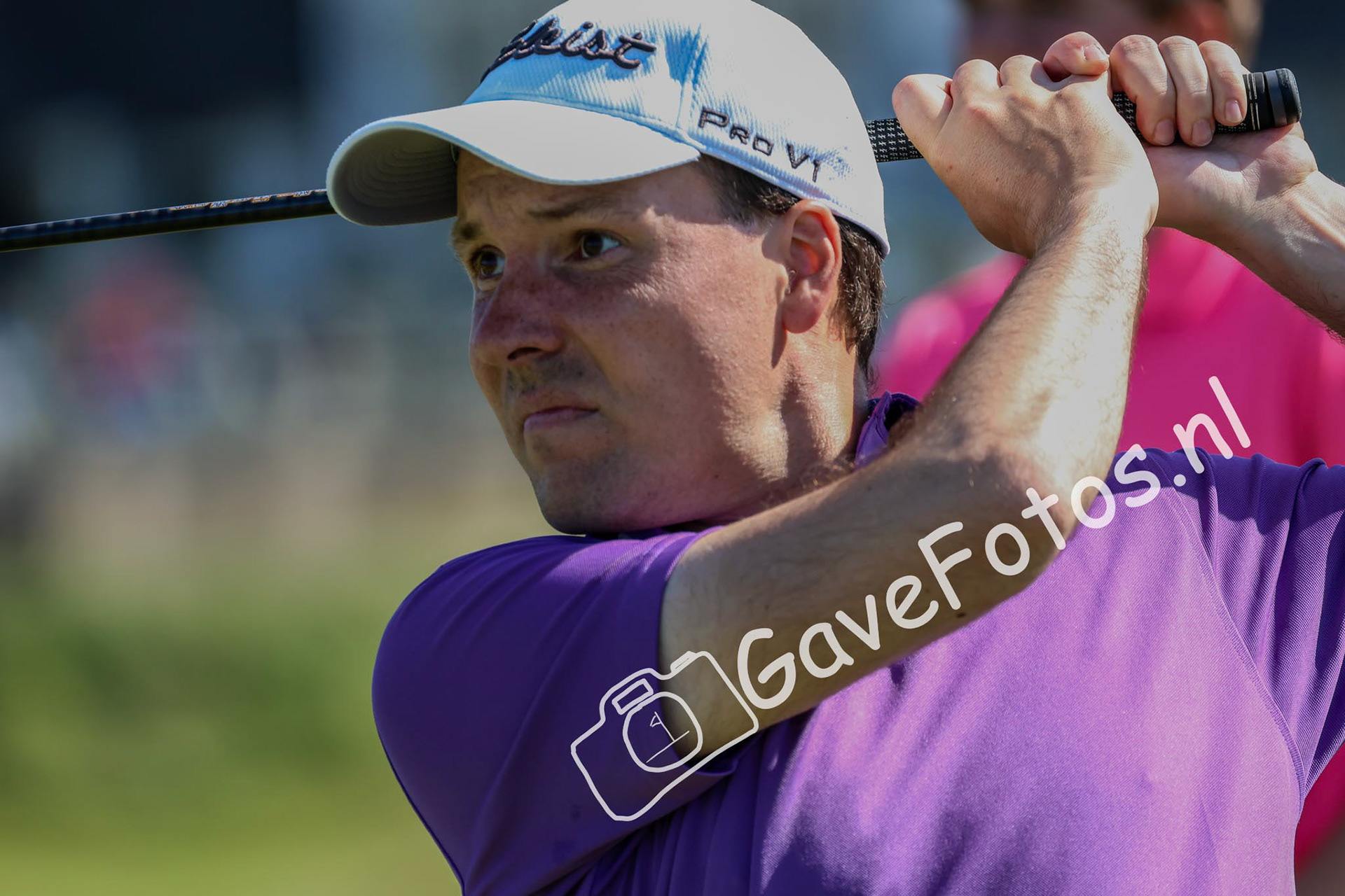 De beste afslag van de dag, volgens de speler zelf, tijdens het Kennemer Open 2025