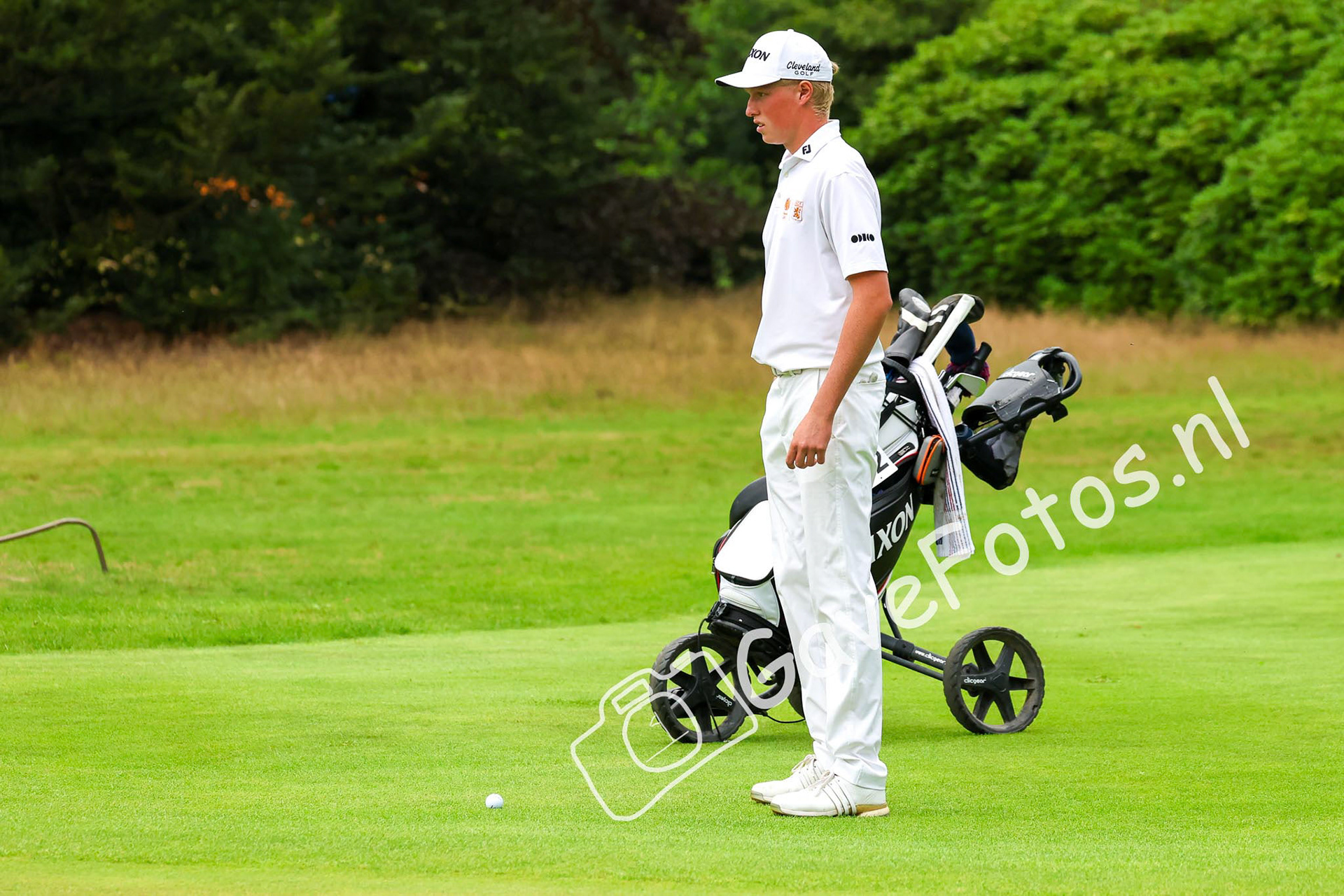 LAFEBER, Guus (Hilversumsche Golf Club) 03/08/2025 NK Strokeplay 2025, Hooge Graven Golfclub, Ommen, Nederland. 1-3 of August 2025. On the course  during the final day of the NK Strokeplay 2025.