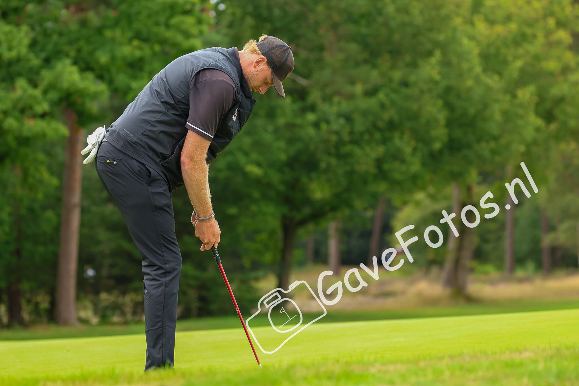 RUITER, Nevill (Kennemer Golf &amp; Country Club) 02/08/2025 NK Strokeplay 2025, Hooge Graven Golfclub, Ommen, Nederland. 1-3 of August 2025. On the course  during the 2st round of the NK Strokeplay 2025.