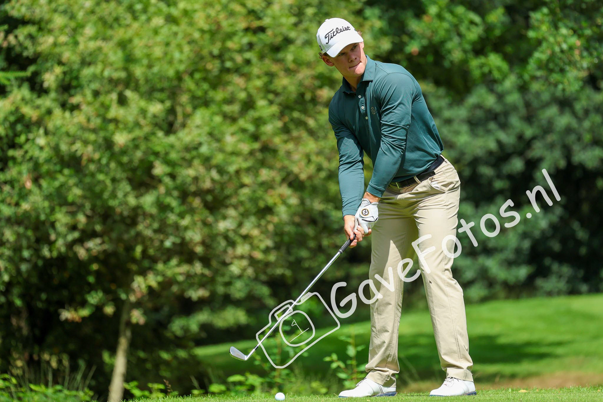 VAN ARNHEM, Joep (Rosendaelsche Golfclub) 02/08/2025 NK Strokeplay 2025, Hooge Graven Golfclub, Ommen, Nederland. 1-3 of August 2025. On the course  during the 2st round of the NK Strokeplay 2025.