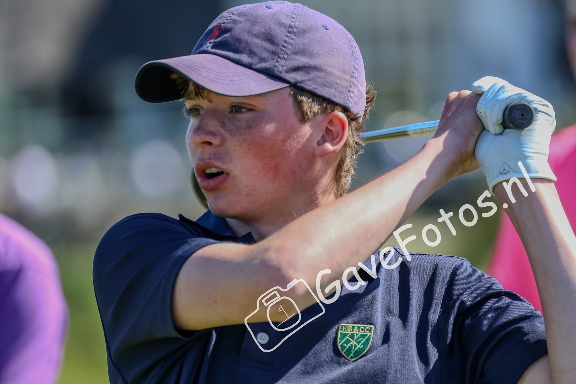 De aflag van een lid van de Kennemer Golf &amp; Country Club