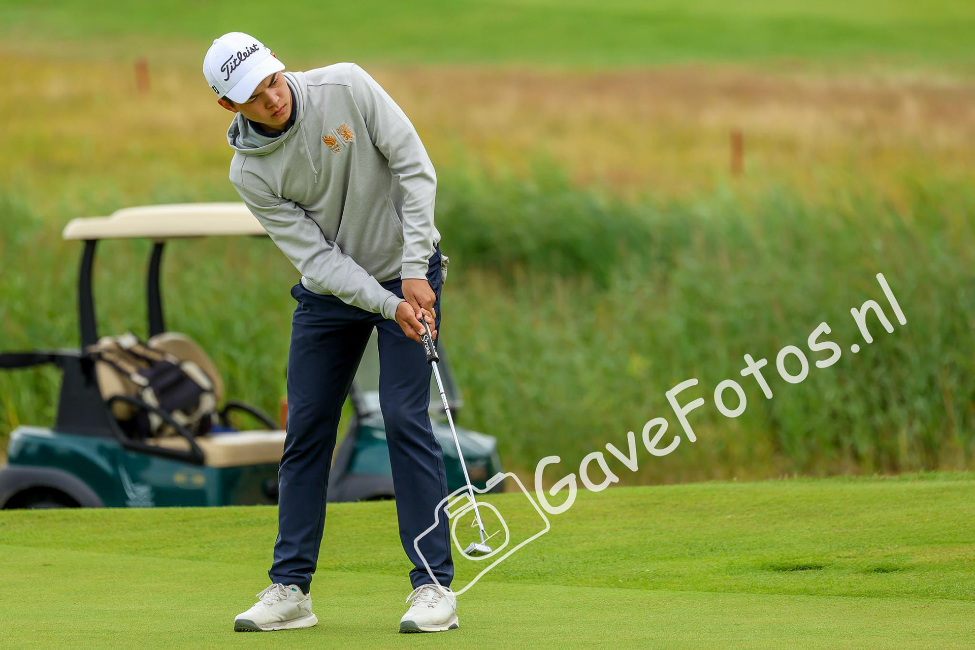 GROENENDIJK, Ian (Golfclub Broekpolder) 02/08/2025 NK Strokeplay 2025, Hooge Graven Golfclub, Ommen, Nederland. 1-3 of August 2025. On the course  during the 2st round of the NK Strokeplay 2025.