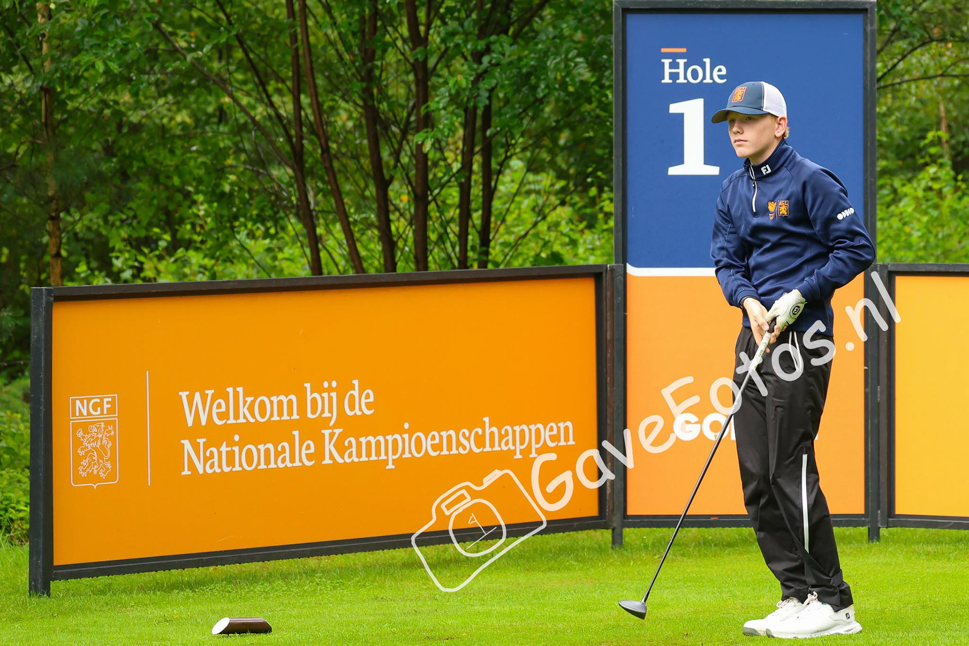 JANSSENS, Dean (Golfclub Zwolle) 01/08/2025 NK Strokeplay 2025, Hooge Graven Golfclub, Ommen, Nederland. 1-3 of August 2025. On the course  during the 1st round of the NK Strokeplay 2025.