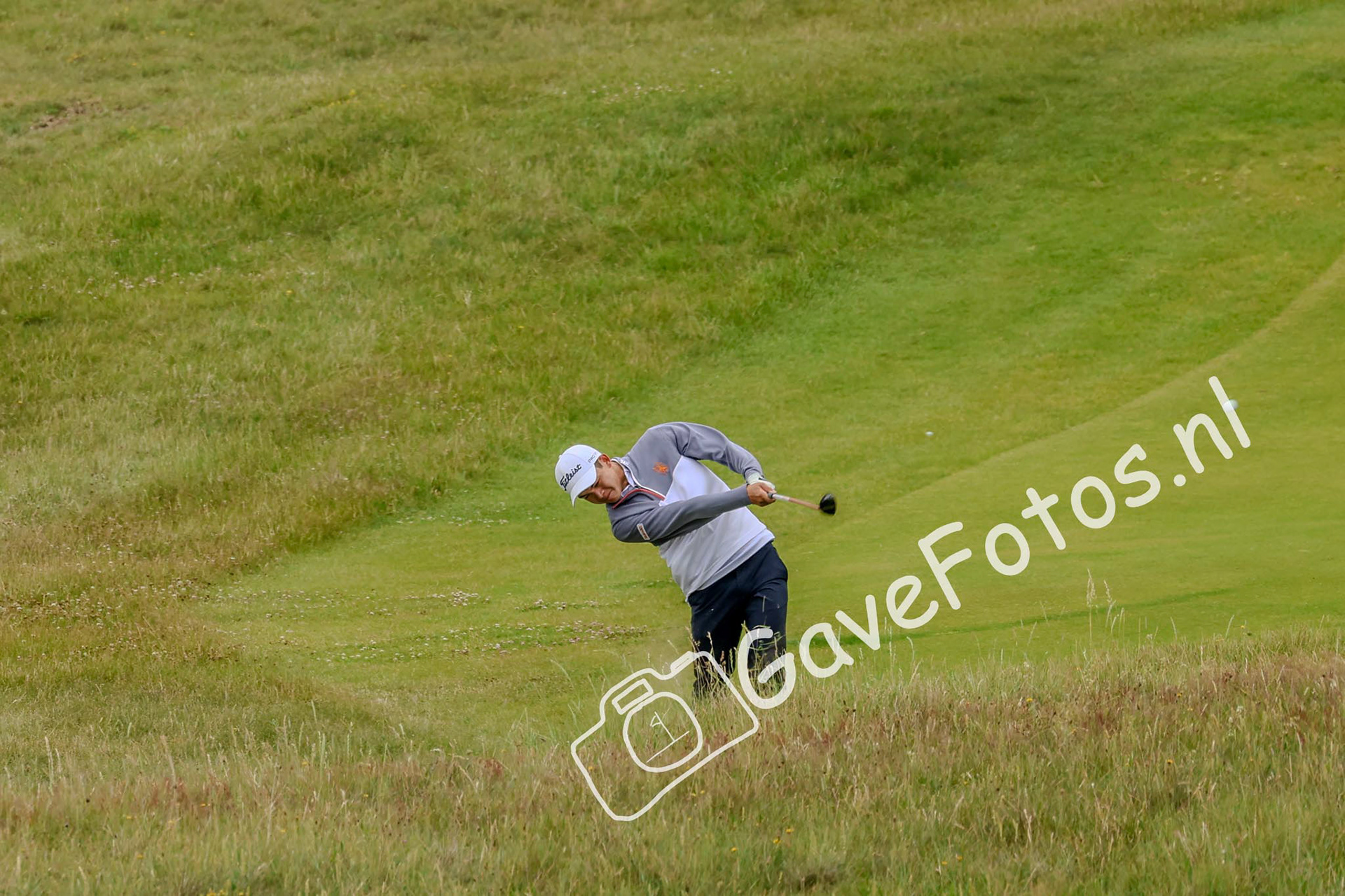 Ian Groenendijkvan uit de rough op het Kennemer Open 2025