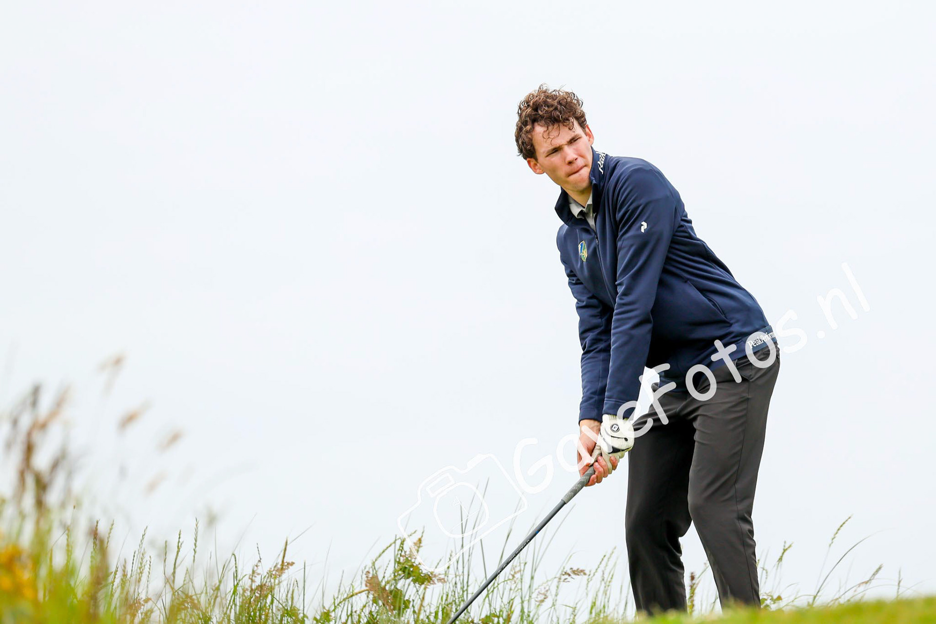 De afslag op hole 16 van de Kennemer Golf en Country Club tijdenss het Kennemer Open 2025