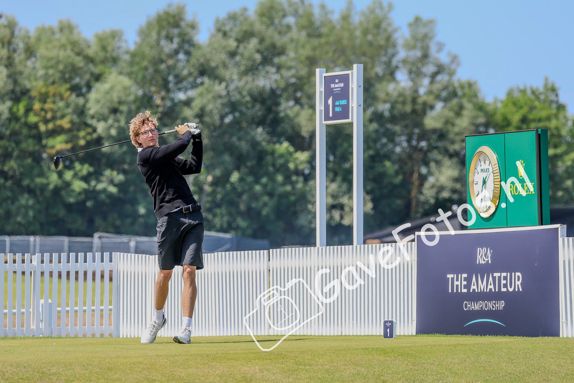Richard Teder slaat of voor zijn 1e ronde Matchplay op Royal St George