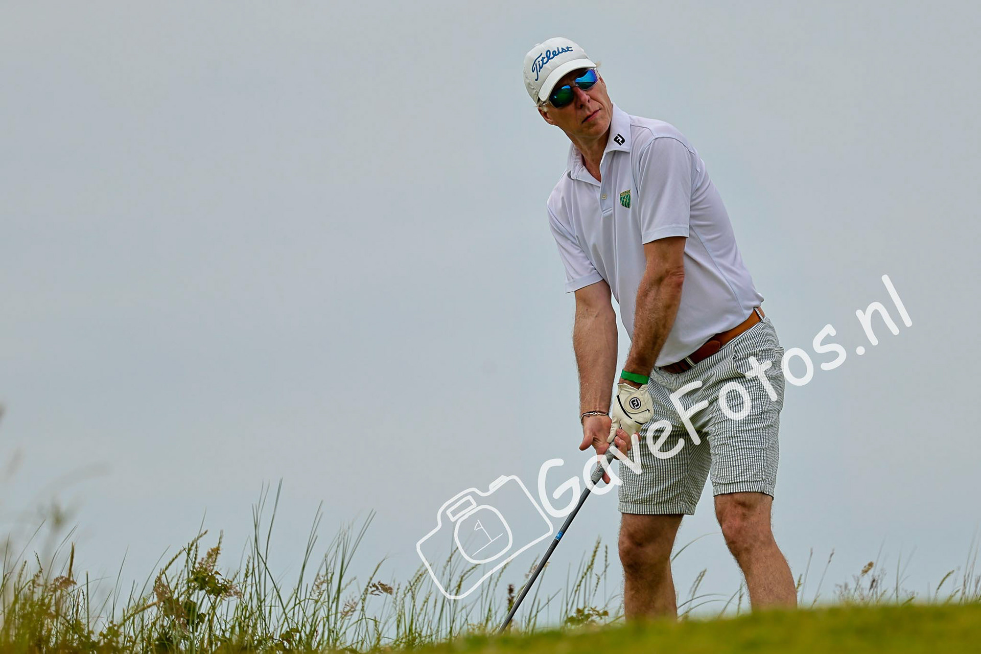 De afslag op hole 16 van de Kennemer Golf en Country Club tijdenss het Kennemer Open 2025