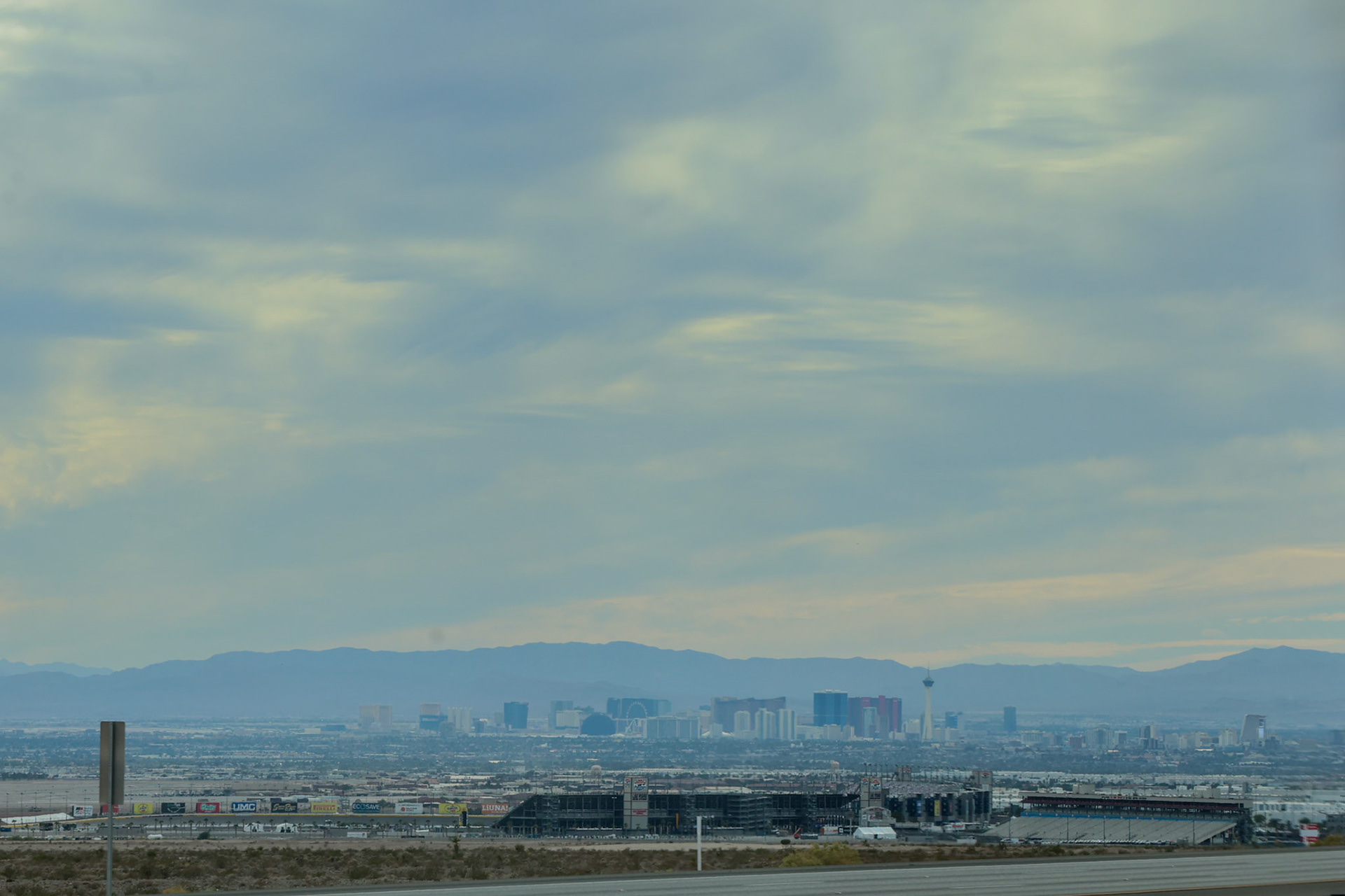 Las Vegas van af de interstate