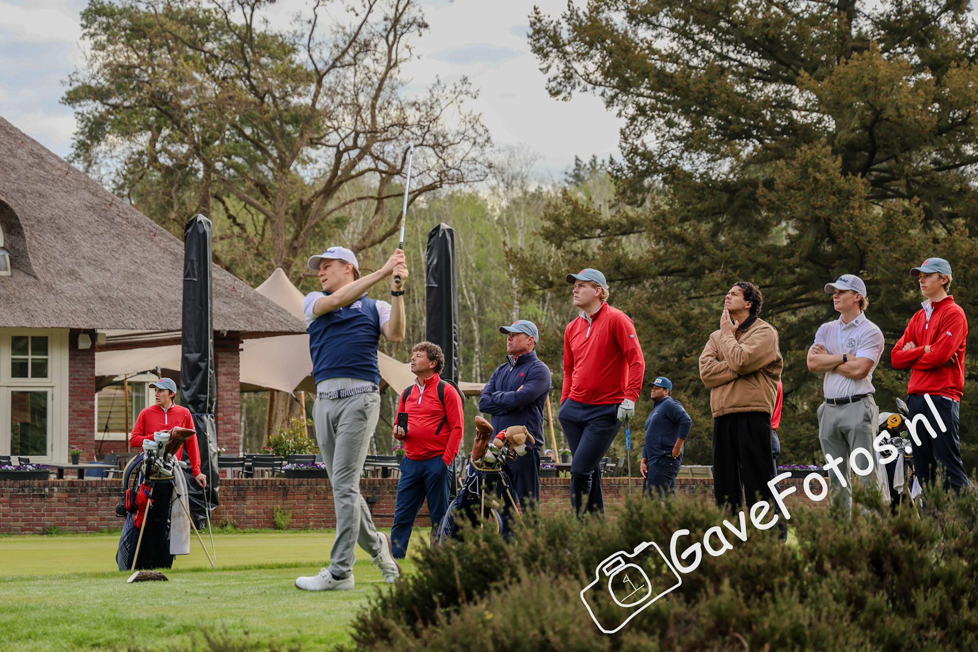 Floris Veth (Rosendaelsche) slaat af voor de foursomes tegen de Eindhovensche