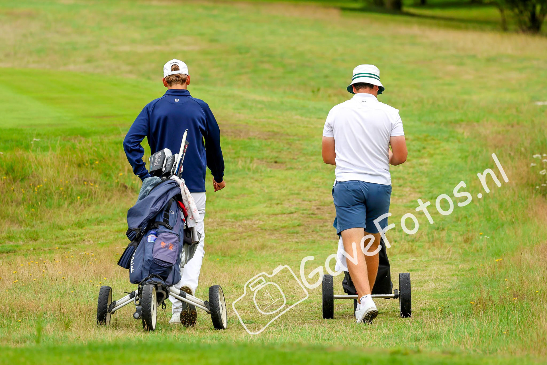 VAN GOOR, Olivier (Golfclub De Hoge Kleij), WERNER, Pieter (Eindhovensche Golf) 02/08/2025 NK Strokeplay 2025, Hooge Graven Golfclub, Ommen, Nederland. 1-3 of August 2025. On the course  during the 2st round of the NK Strokeplay 2025.