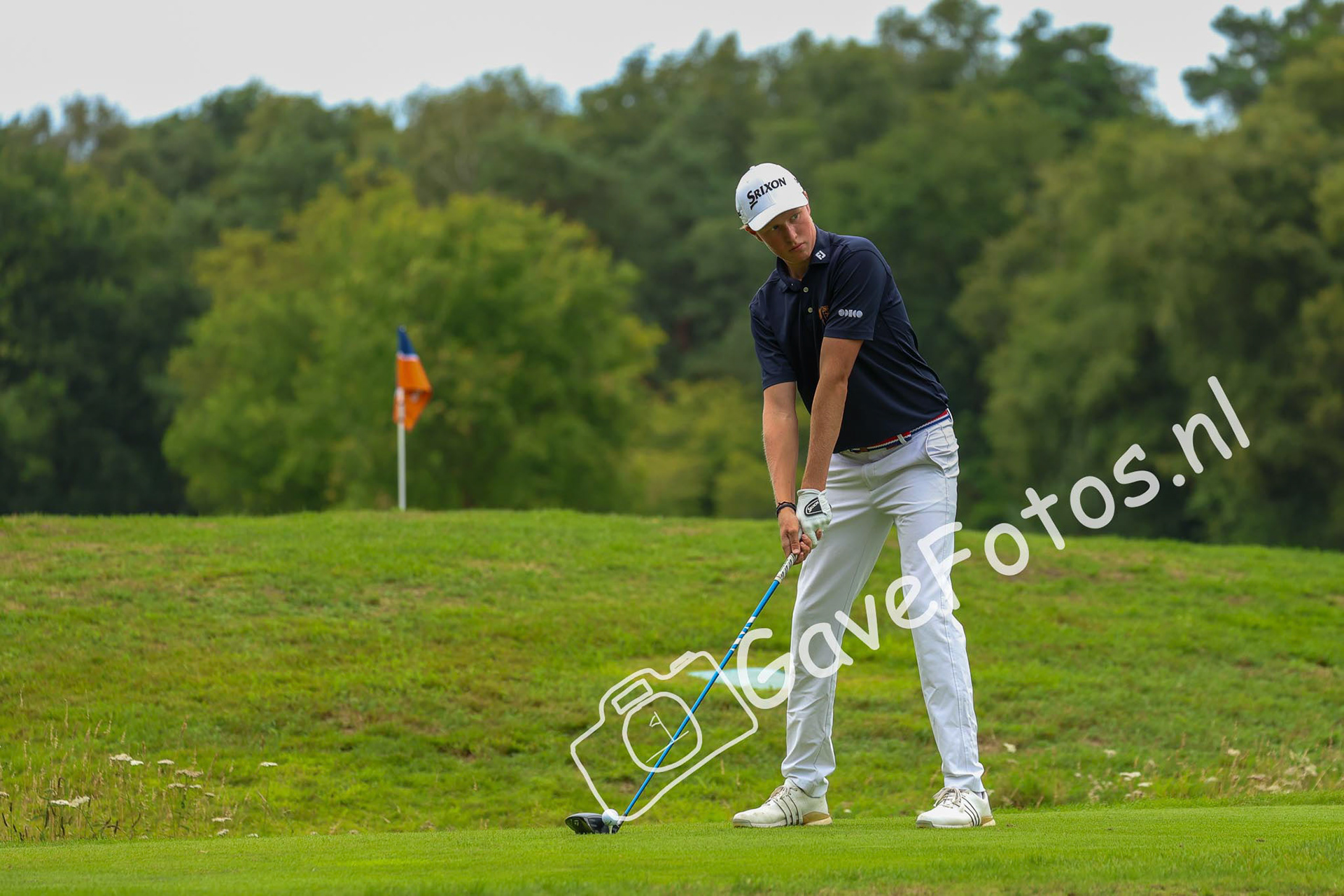 LAFEBER, Guus (Hilversumsche Golf Club) 02/08/2025 NK Strokeplay 2025, Hooge Graven Golfclub, Ommen, Nederland. 1-3 of August 2025. On the course  during the 2st round of the NK Strokeplay 2025.