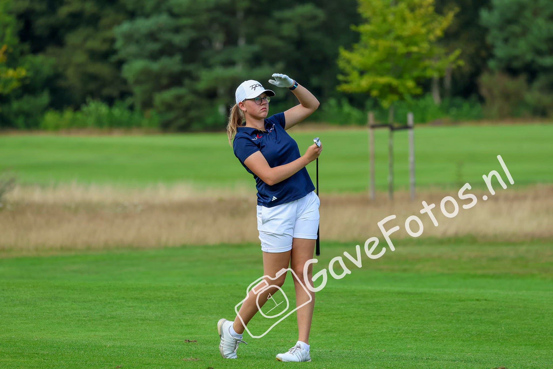 EVERS, Frederique (Golfclub Emmeloord) 03/08/2025 NK Strokeplay 2025, Hooge Graven Golfclub, Ommen, Nederland. 1-3 of August 2025. On the course  during the final day of the NK Strokeplay 2025.