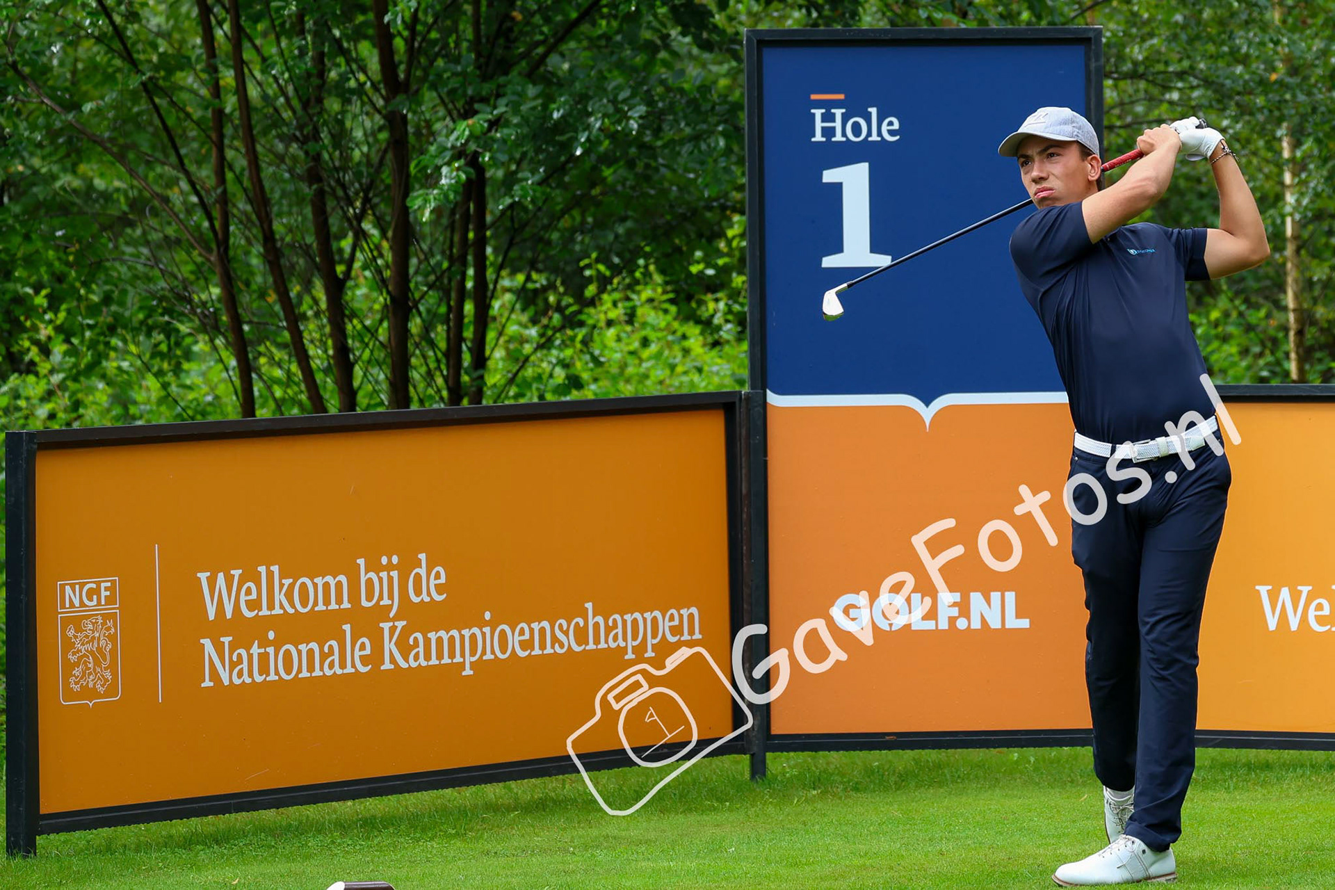 HOOFT, Nathan (Goyer Golf en Country Club) 01/08/2025 NK Strokeplay 2025, Hooge Graven Golfclub, Ommen, Nederland. 1-3 of August 2025. On the course  during the 1st round of the NK Strokeplay 2025.
