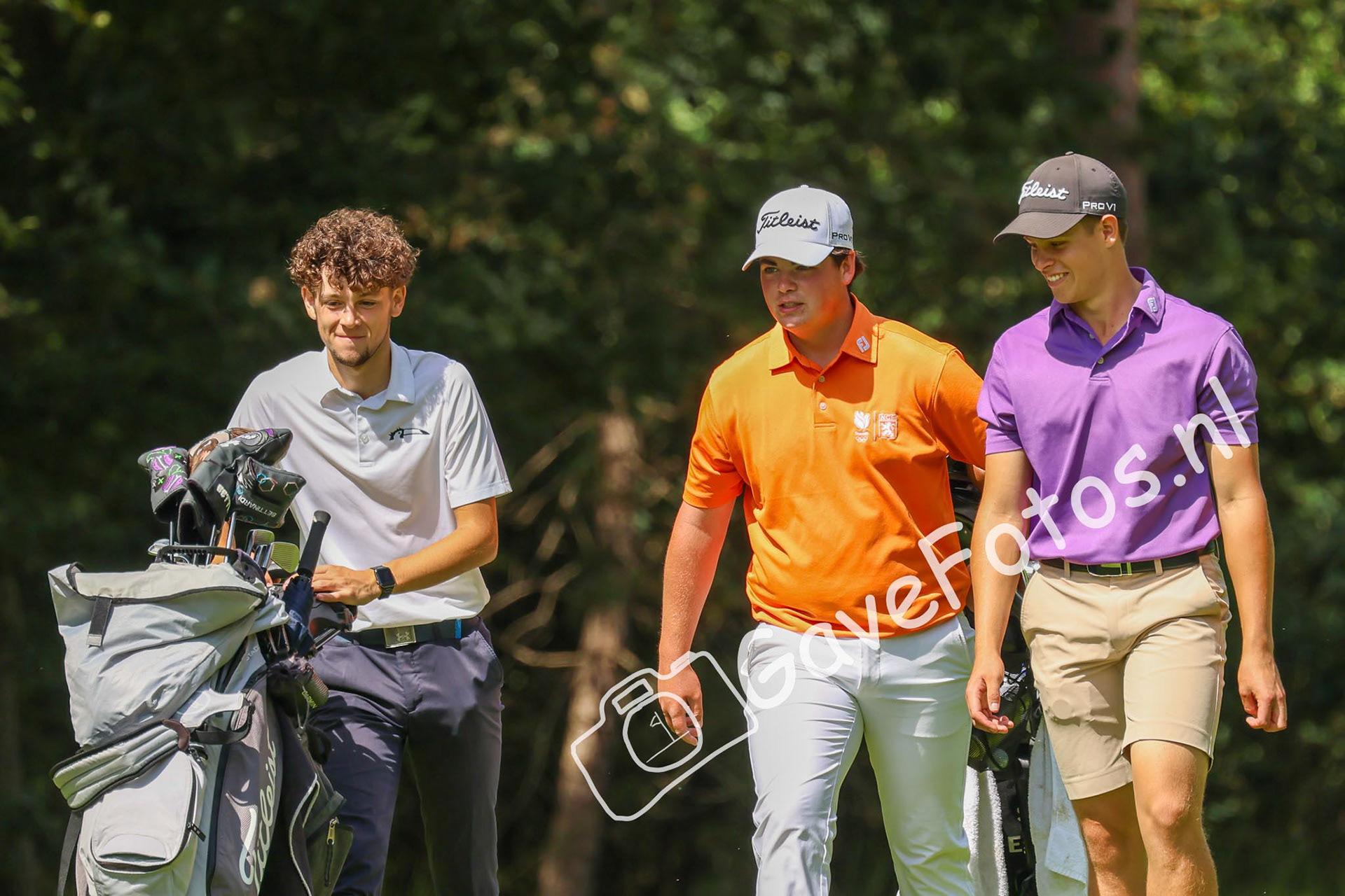 EGGING, Stijn (Eindhovensche Golf), VAN DER VEEKE, Gianni (Golfclub Brunssummerheide) 03/08/2025 NK Strokeplay 2025, Hooge Graven Golfclub, Ommen, Nederland. 1-3 of August 2025. On the course  during the final day of the NK Strokeplay 2025.