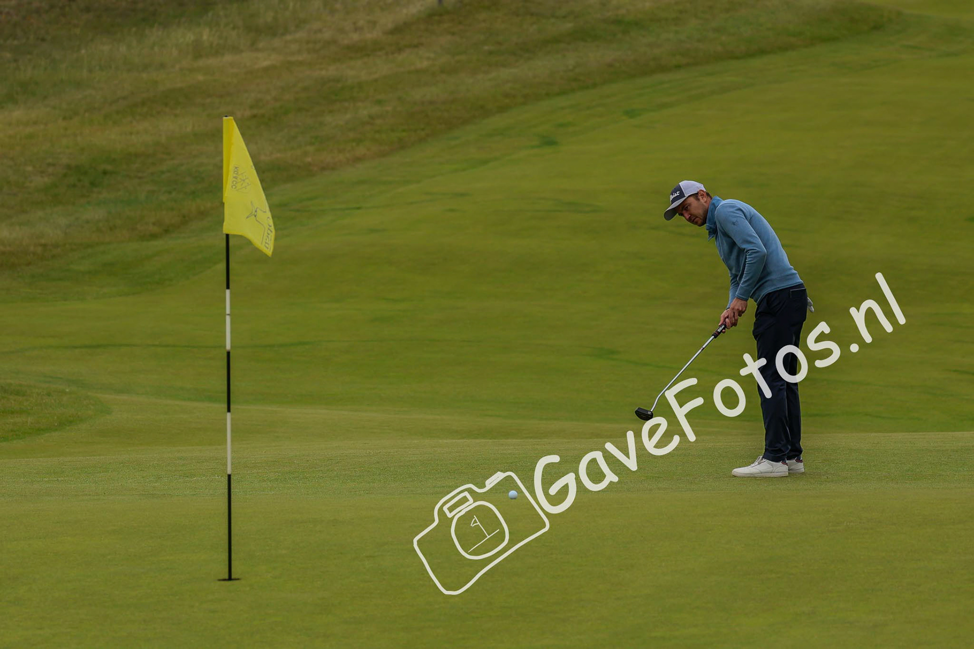 Een put op de 18e hole tijdens de Kennemer Open 2025