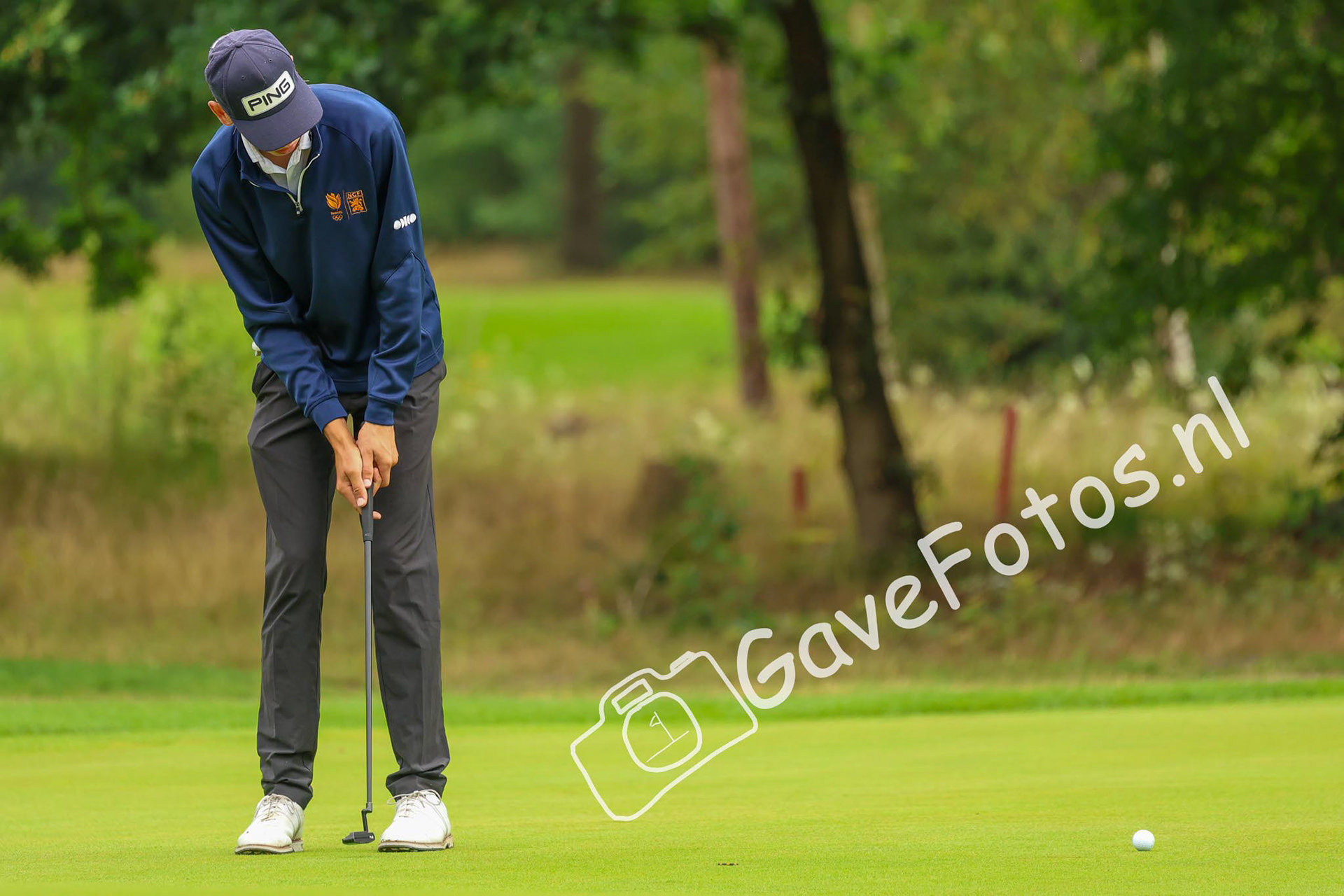 WERNER, Pieter (Eindhovensche Golf) 01/08/2025 NK Strokeplay 2025, Hooge Graven Golfclub, Ommen, Nederland. 1-3 of August 2025. On the course  during the 1st round of the NK Strokeplay 2025.