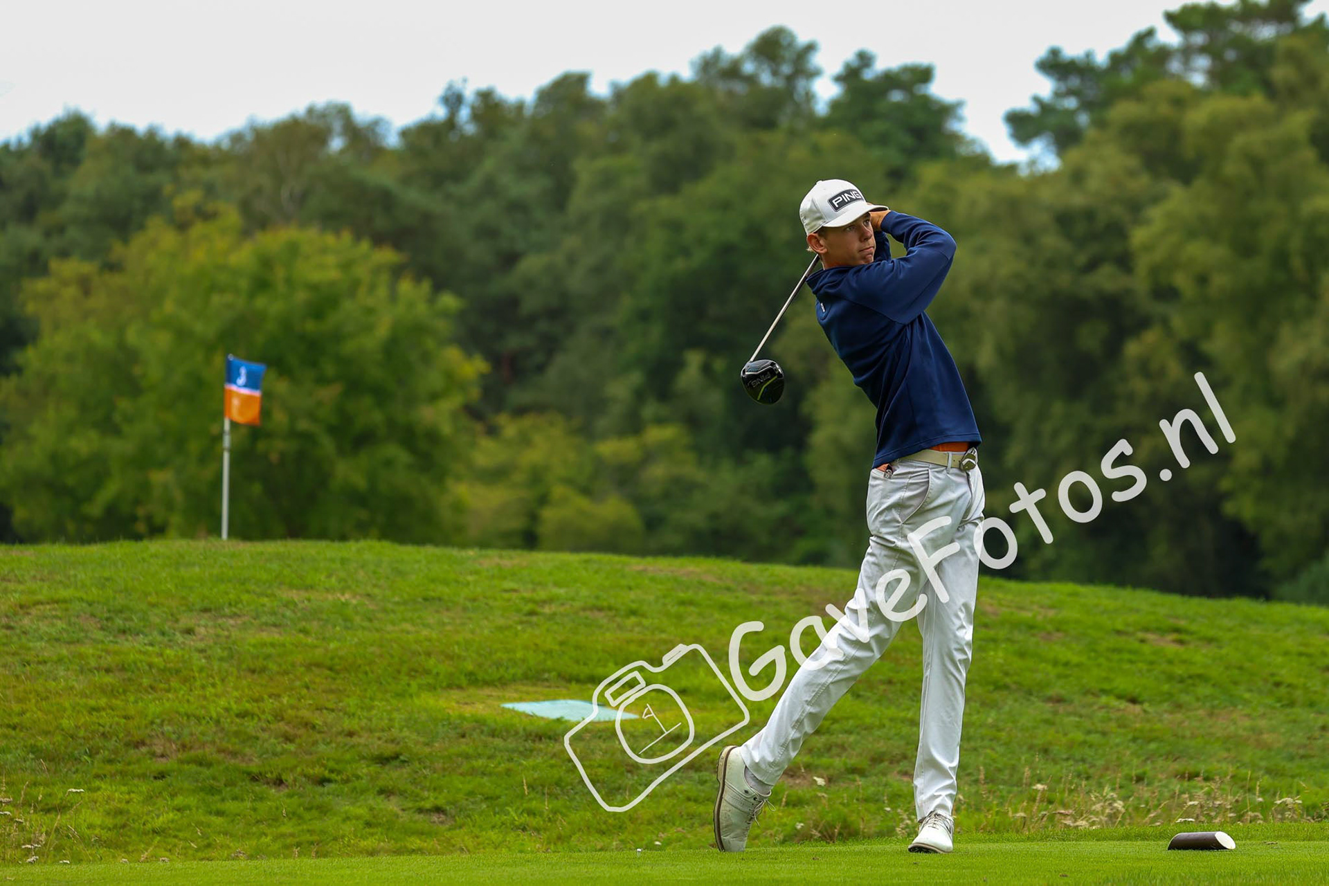 WERNER, Pieter (Eindhovensche Golf) 02/08/2025 NK Strokeplay 2025, Hooge Graven Golfclub, Ommen, Nederland. 1-3 of August 2025. On the course  during the 2st round of the NK Strokeplay 2025.