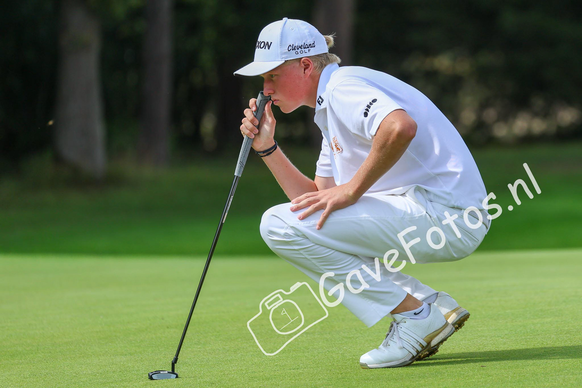 LAFEBER, Guus (Hilversumsche Golf Club) 03/08/2025 NK Strokeplay 2025, Hooge Graven Golfclub, Ommen, Nederland. 1-3 of August 2025. On the course  during the final day of the NK Strokeplay 2025.