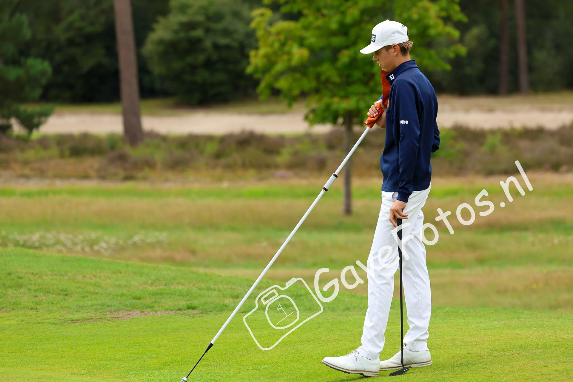 WERNER, Pieter (Eindhovensche Golf) 02/08/2025 NK Strokeplay 2025, Hooge Graven Golfclub, Ommen, Nederland. 1-3 of August 2025. On the course  during the 2st round of the NK Strokeplay 2025.