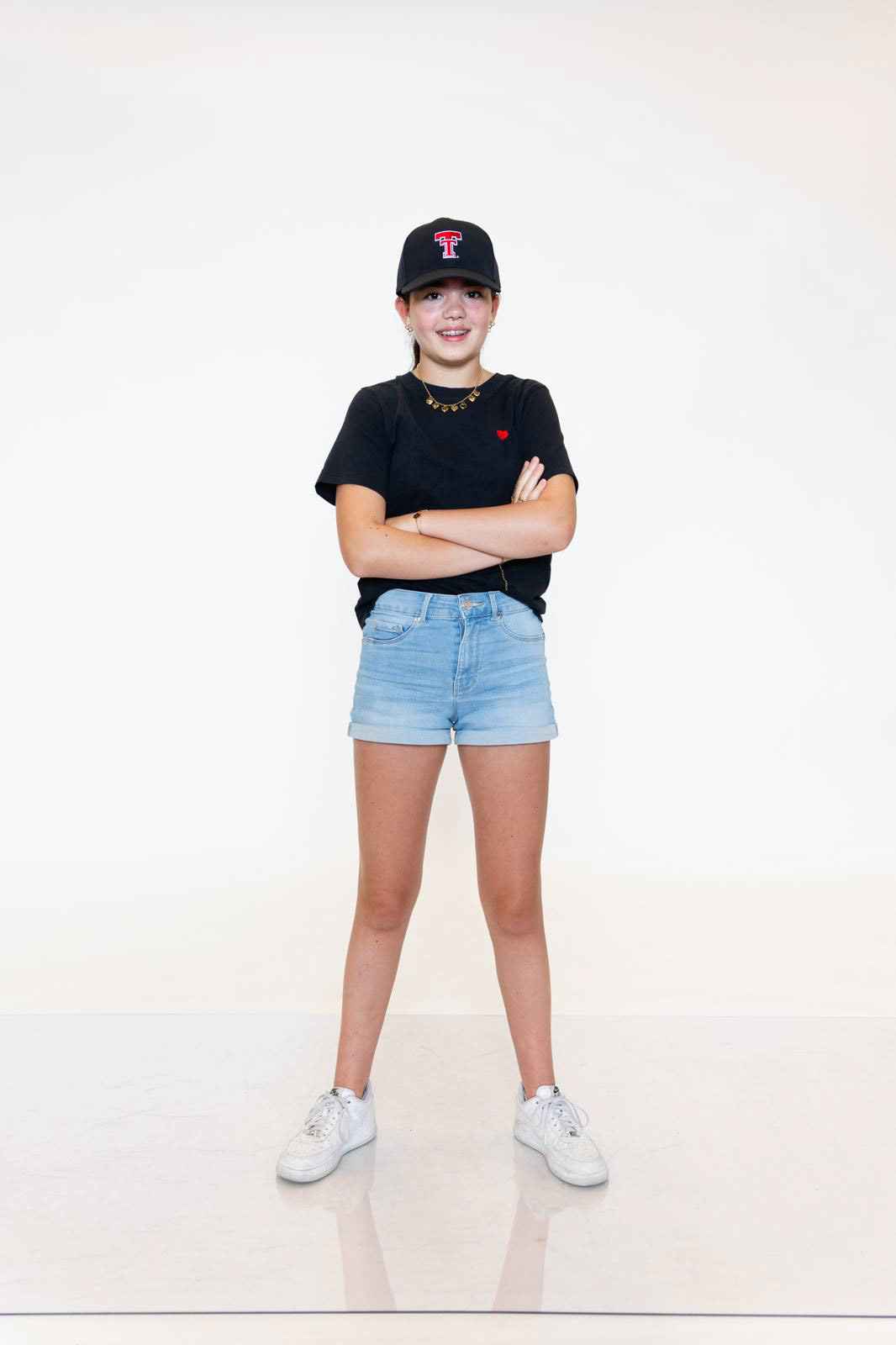 Roos haar eerste fotoshoot
