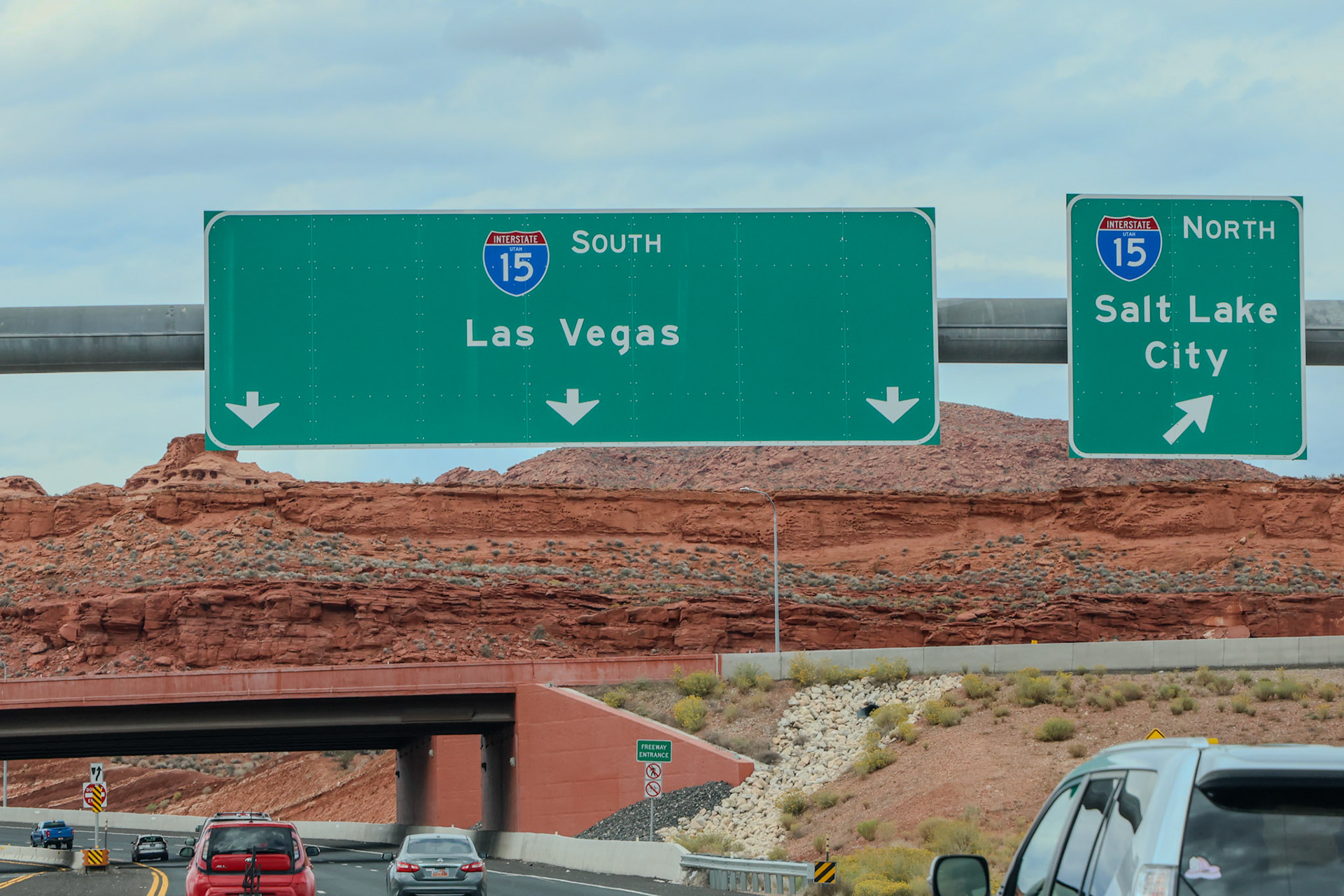 Op weg naar Las Vegas vanuit Page