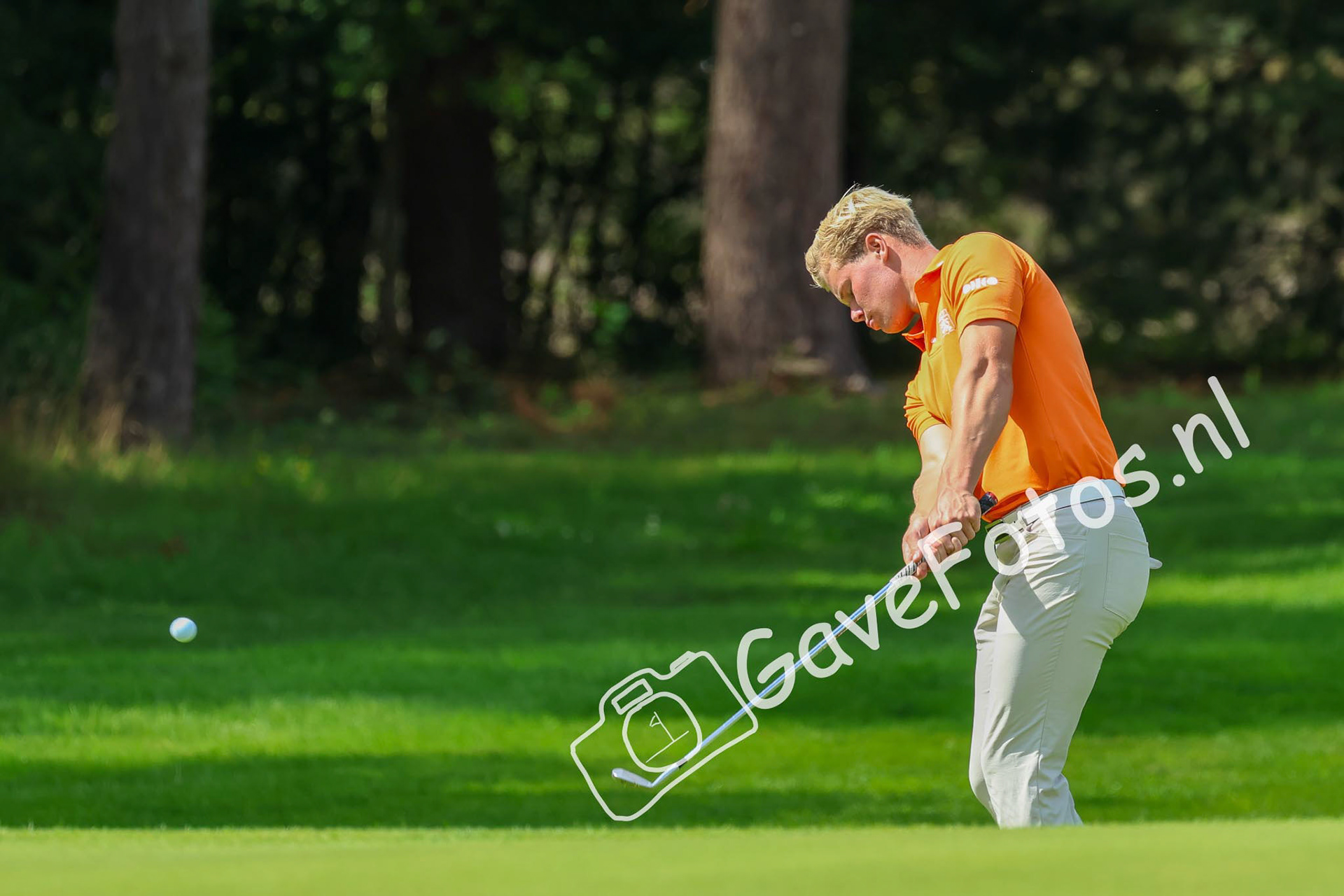 WOLTERING, Scott (Hilversumsche Golf Club) 03/08/2025 NK Strokeplay 2025, Hooge Graven Golfclub, Ommen, Nederland. 1-3 of August 2025. On the course  during the final day of the NK Strokeplay 2025.