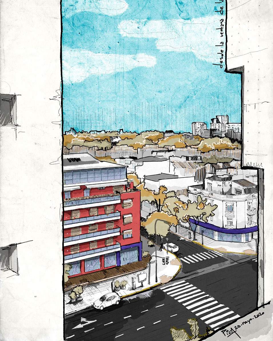 Vista desde la cocina (COLOR)