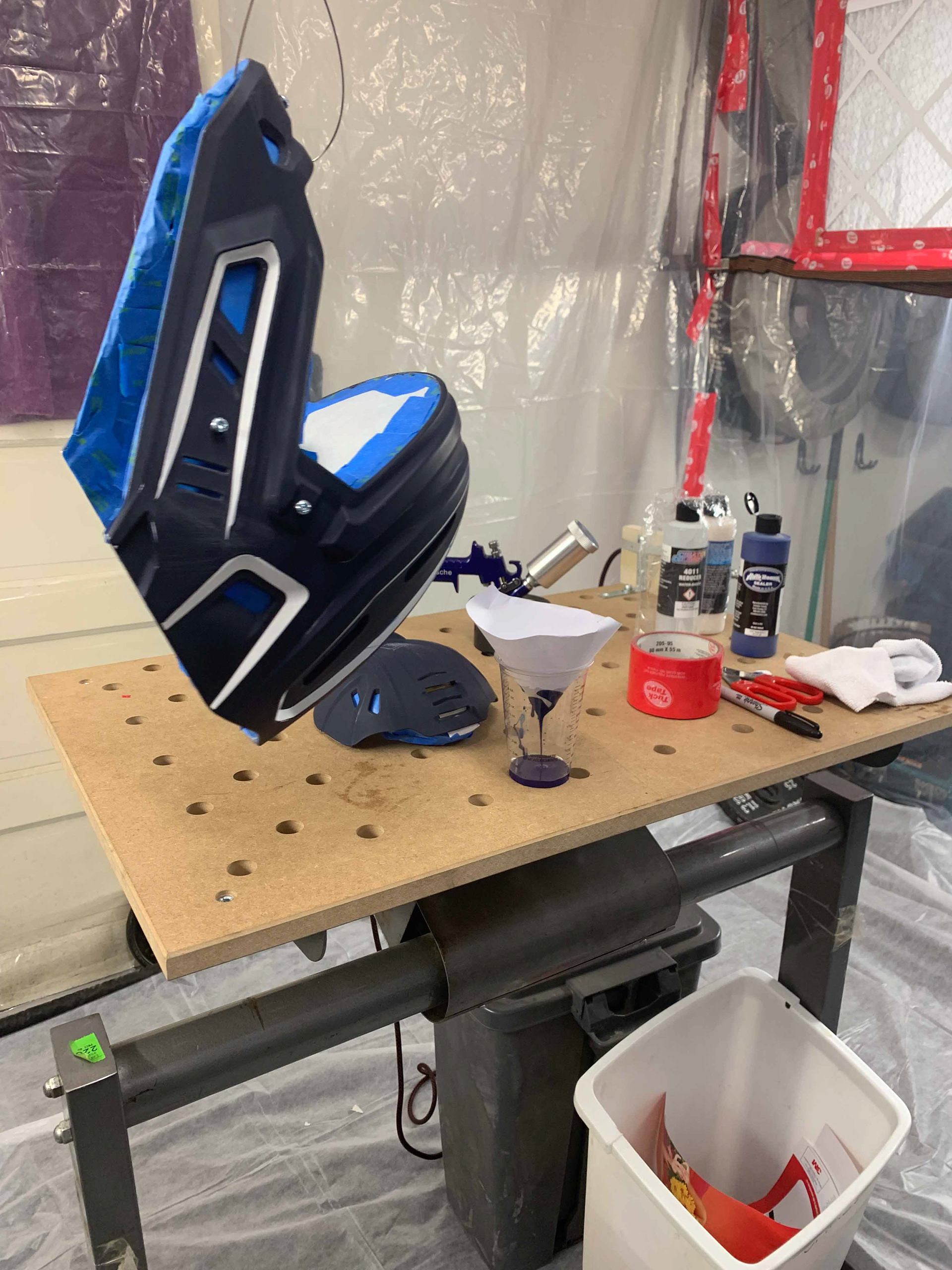 ....unmask and prep for sealer.