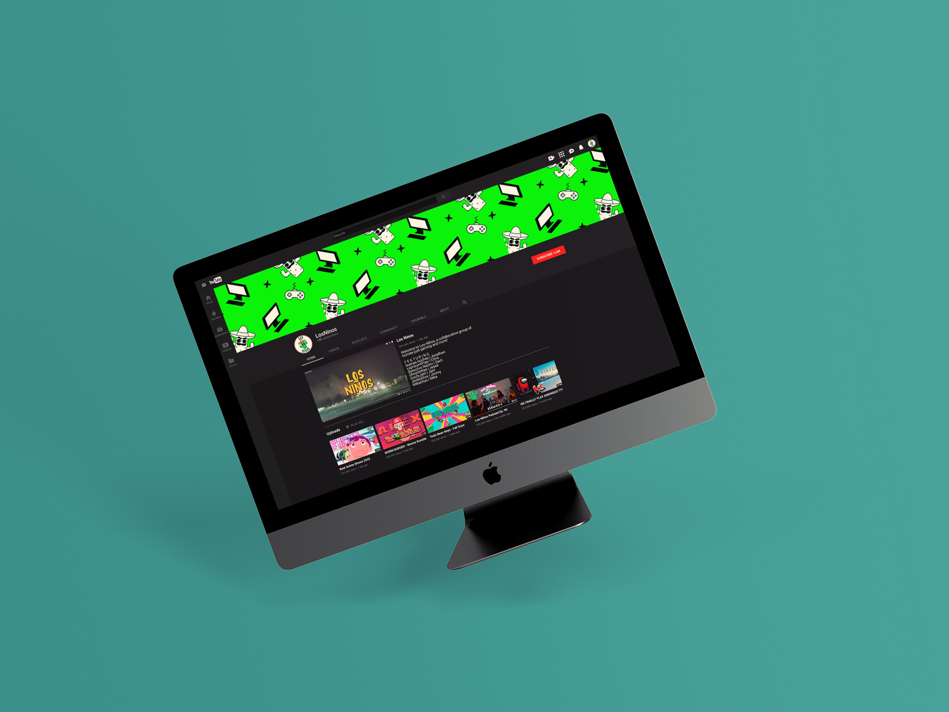 Los Ninos Youtube Mockup