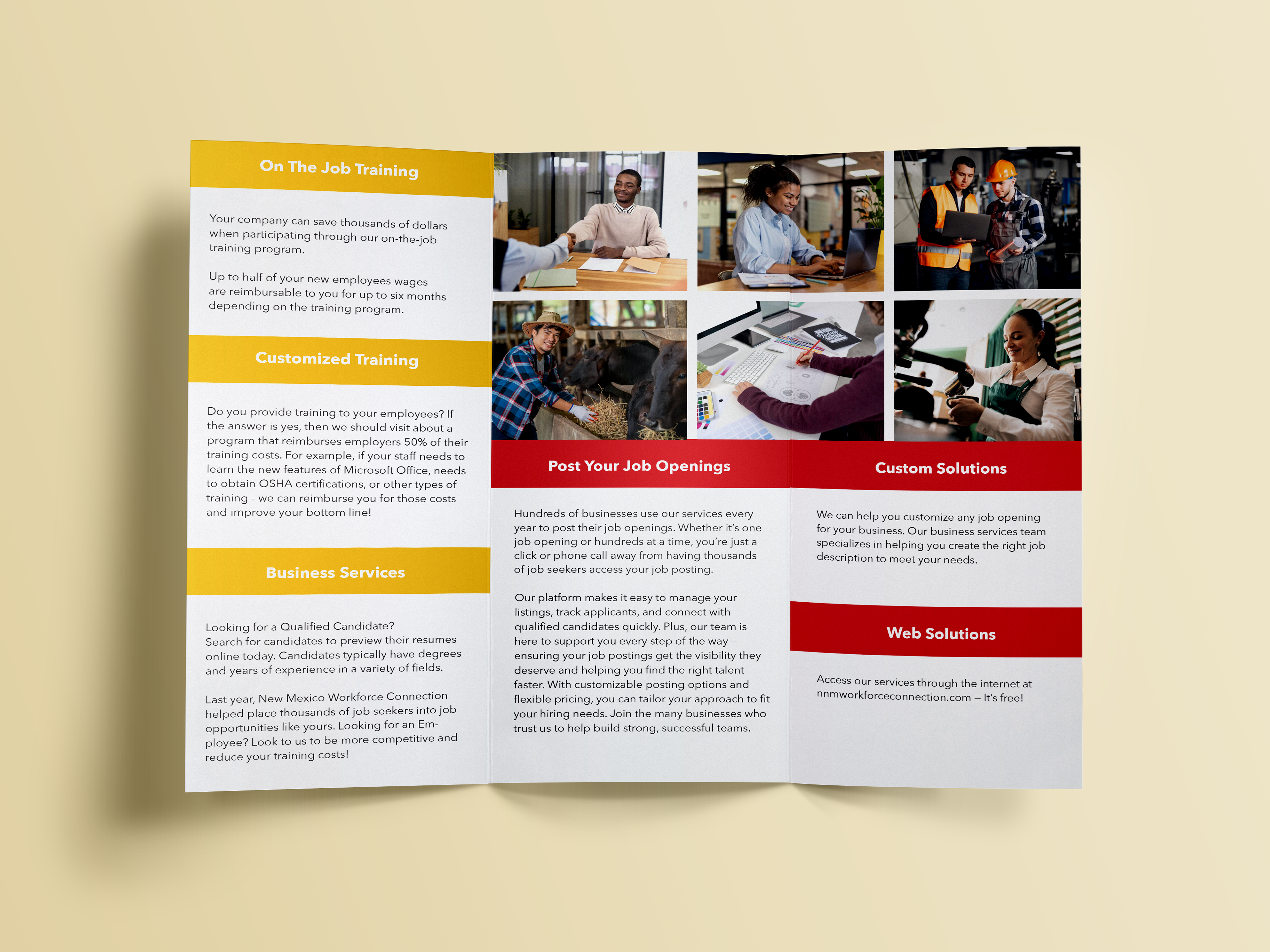 SWK and New Mexico Workforce Connection Brochure Inside