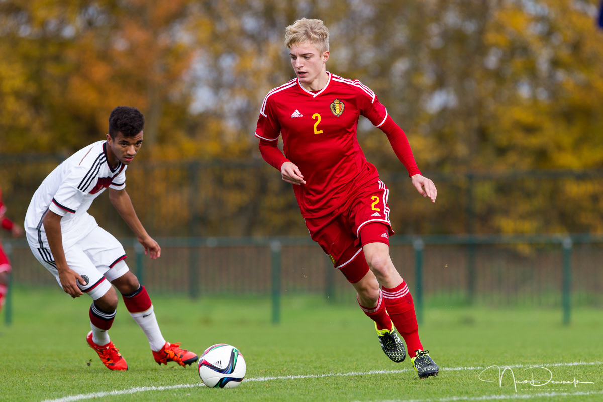 Sebastiaan Bornauw (°1999) - U17 België - Duitsland (24 oktober 2015)