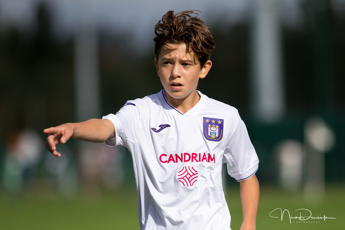Konstantinos Karetsas (°2007) - foto: U14 SV Zulte Waregem - RSC Anderlecht (5 september 2020)