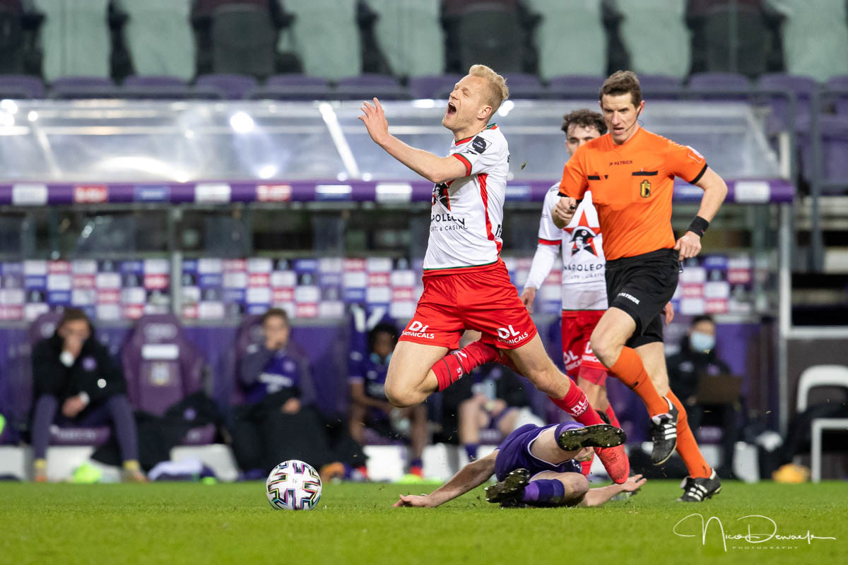 Olivier Deschacht (RSC Anderlecht - SV Zulte Waregem, 21 maart 2021)