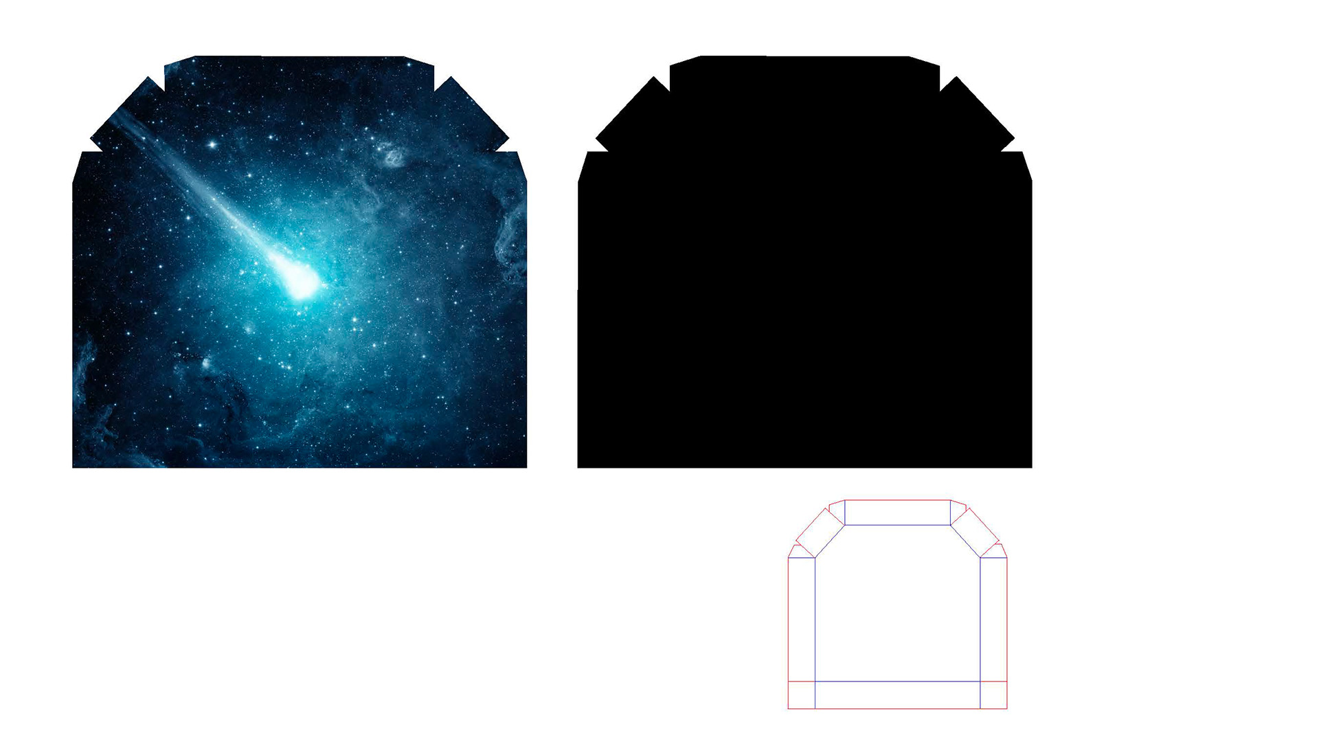 Tray Interior (L) and Exterior (R) Dielines