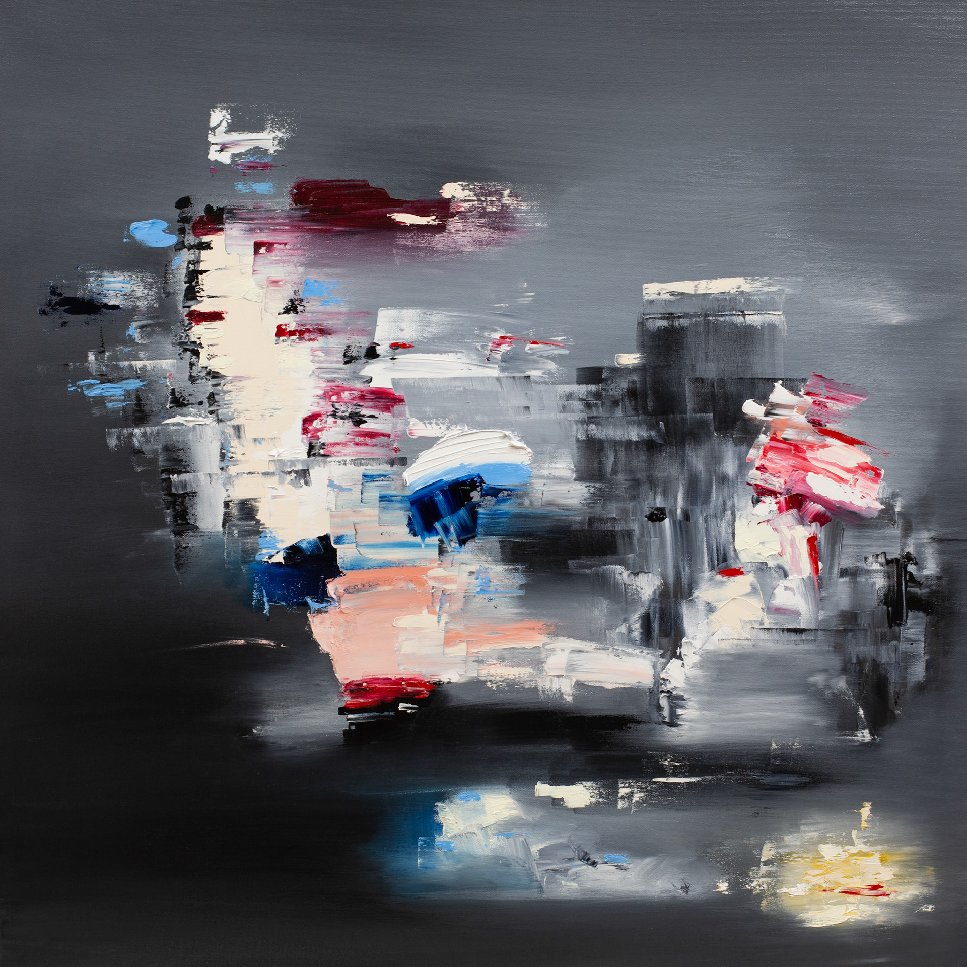 🟥 Monoliths in Motion II "Victoire" [36” x 36”]