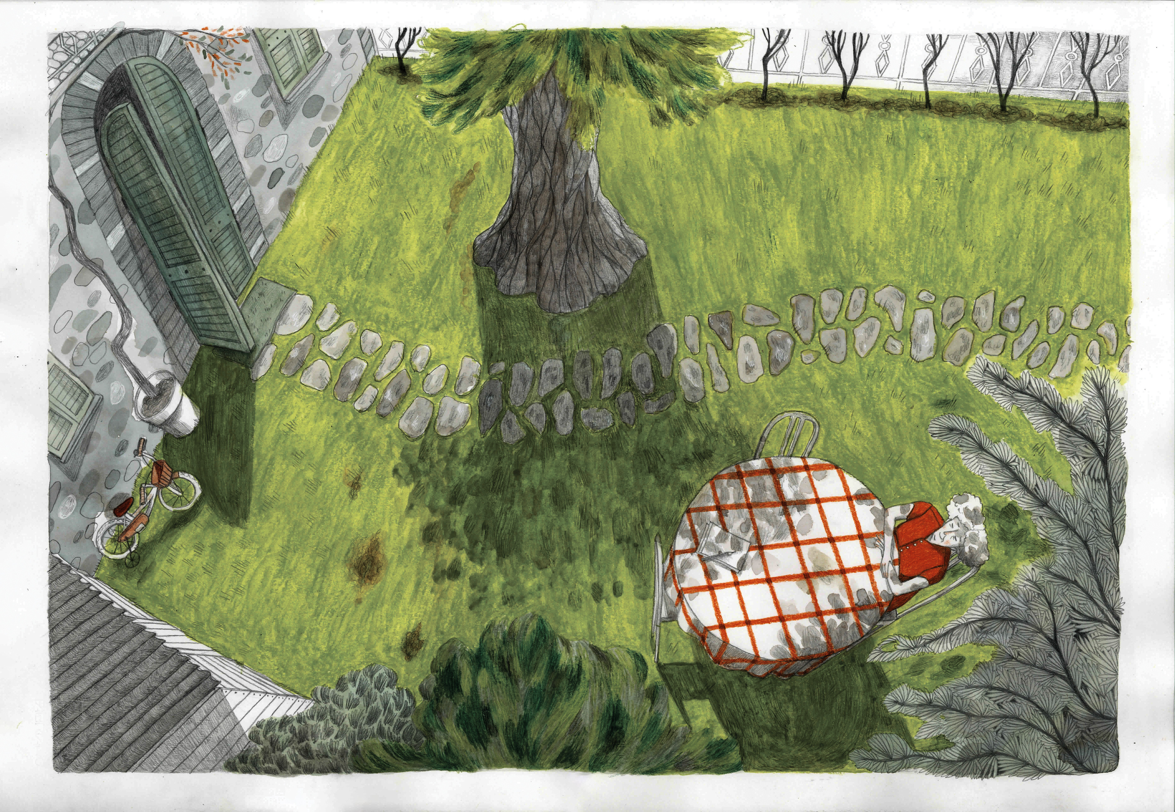 Granny in the garden