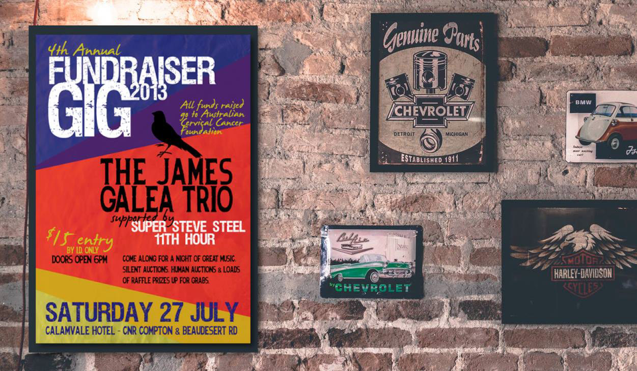 Fundraiser Gig - Event Poster