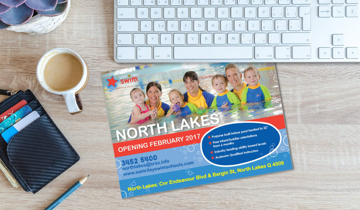 Sam Riley Swim Schools - Promotional Postcard