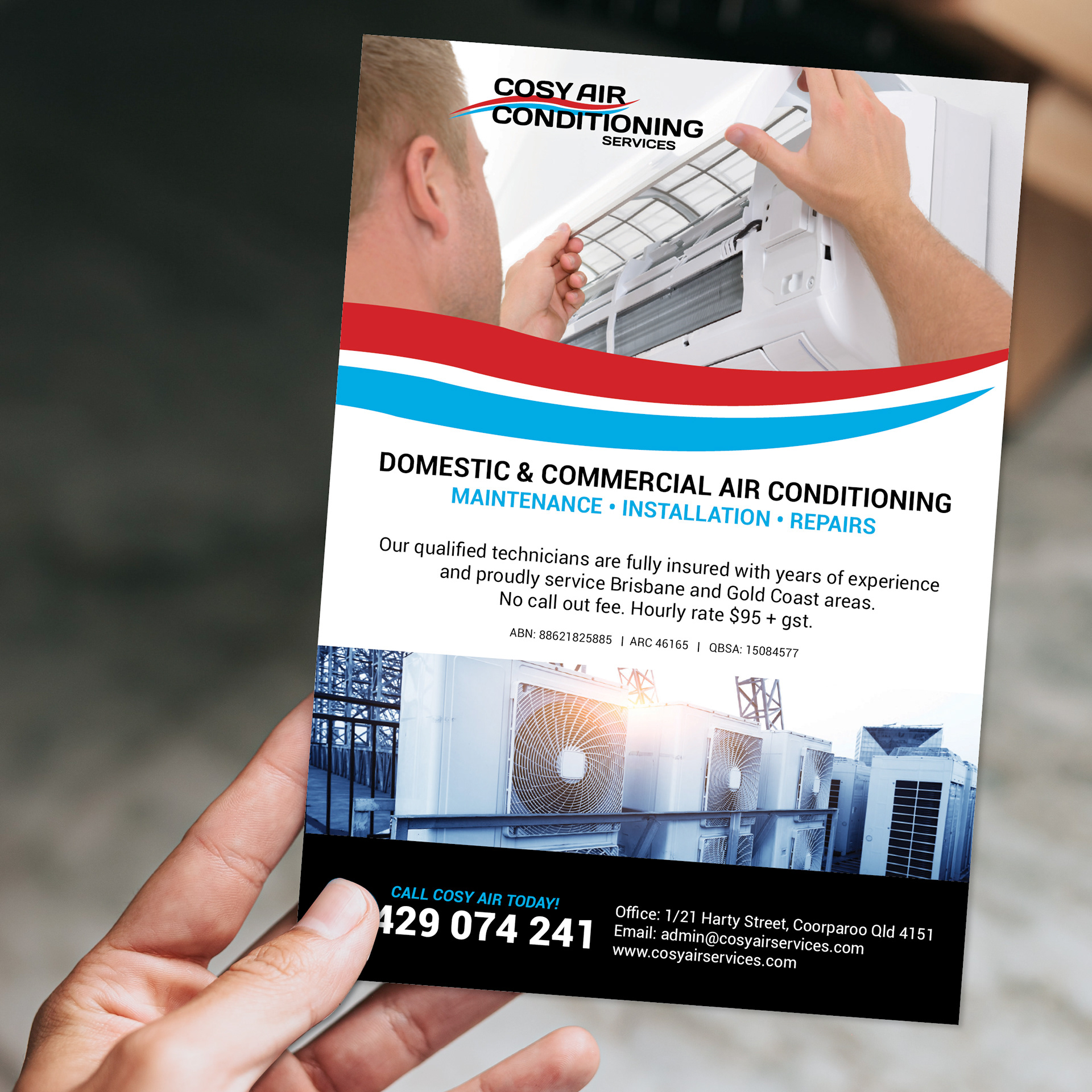 Cosy Air Conditioning - Promotional Flyer