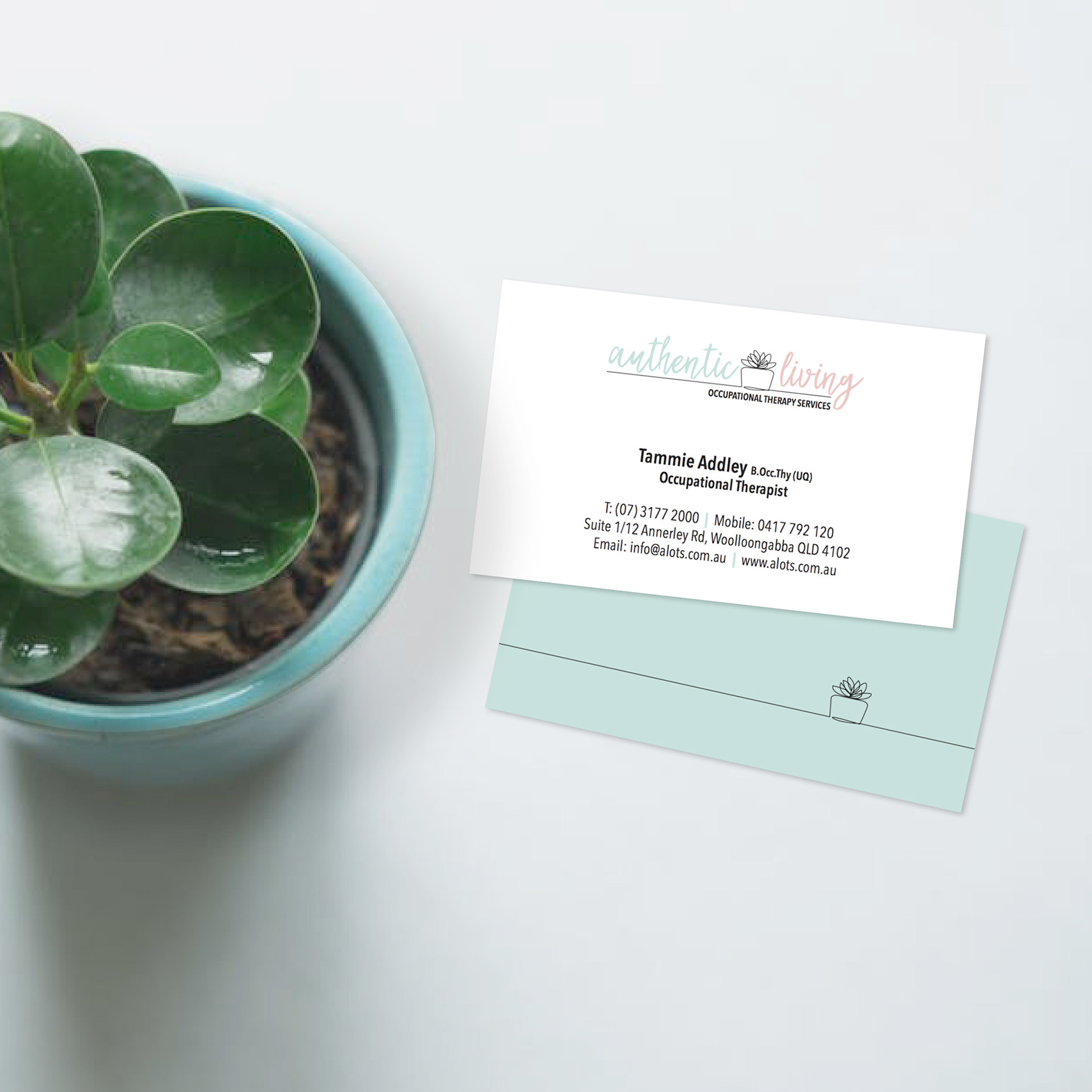 Authentic Living - Business Cards