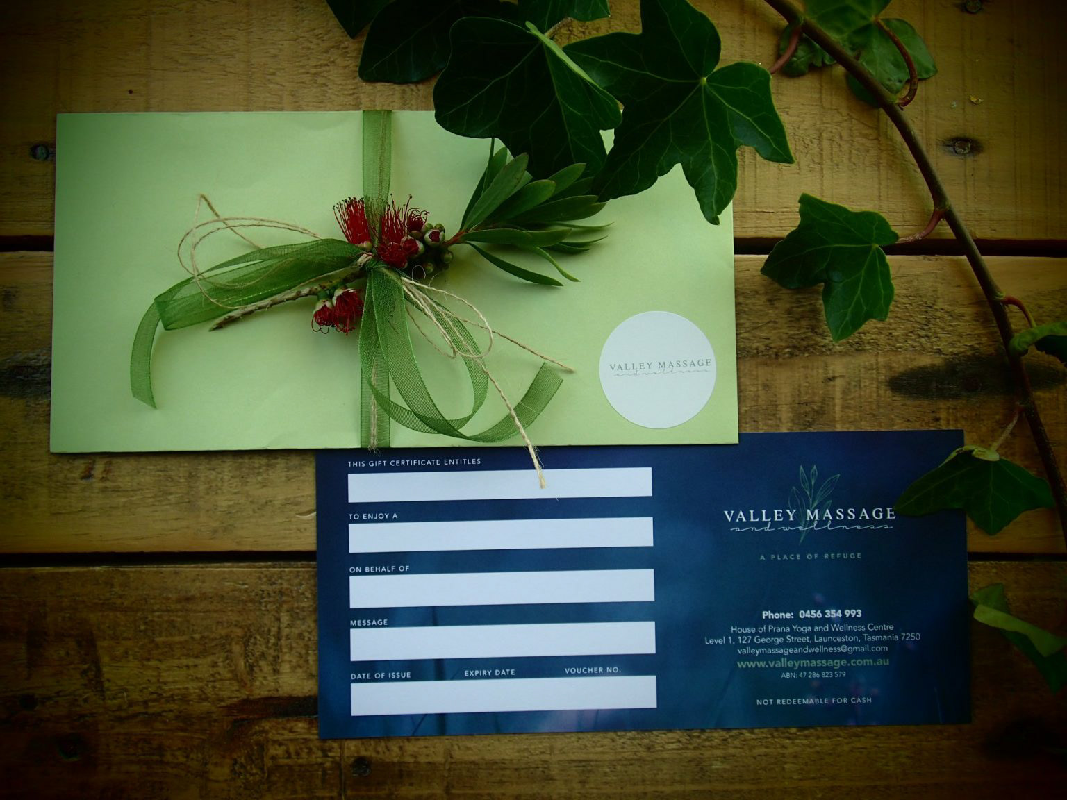 Valley Massage - Gift Voucher