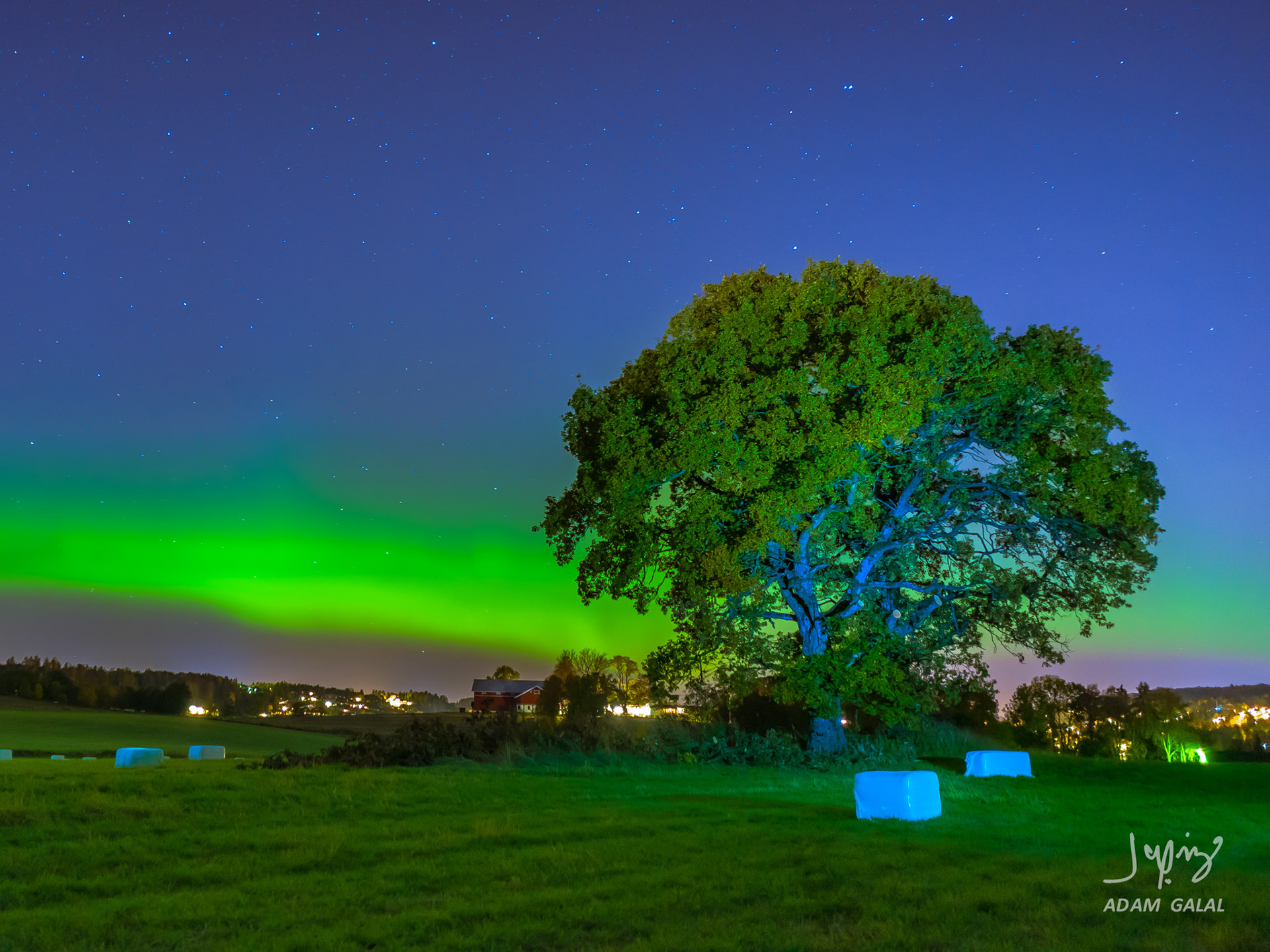 Northenlights‬ dancing over the sky in Tønsberg‬, ‪Norway‬ ‪ ISO 1000 | 20 sec | f 2.0 | 28 mm