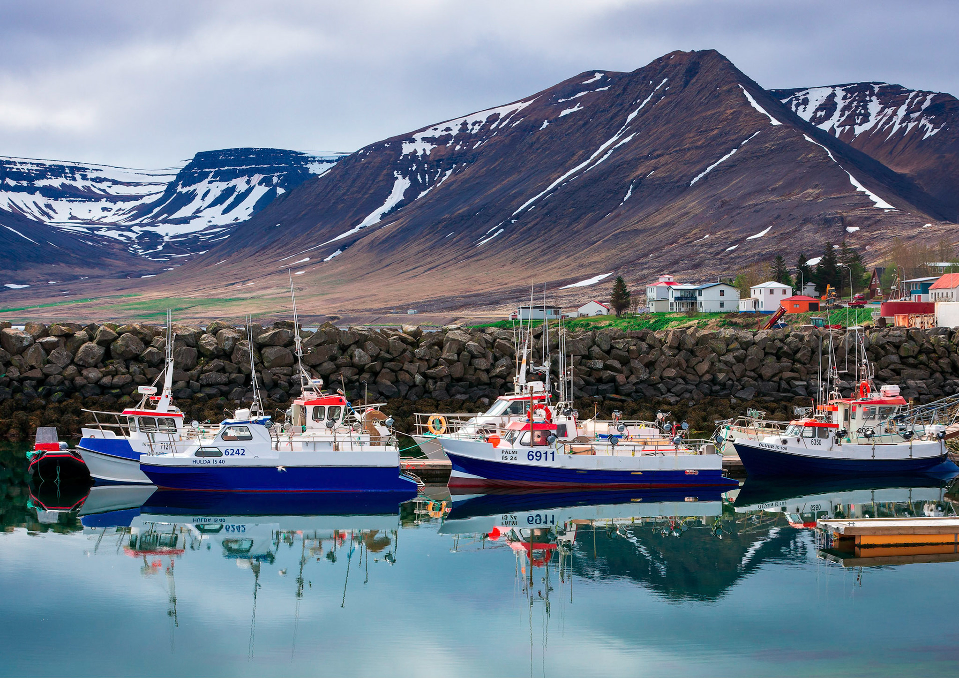 The fishing port of Thingeyri (Þingeyri) is in the Icelandic Westfjords region.
