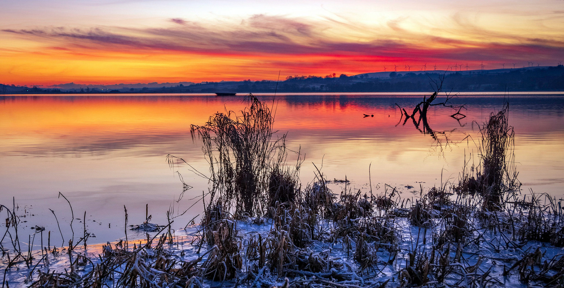 The end of a walk around Barr Loch, cold and fresh.