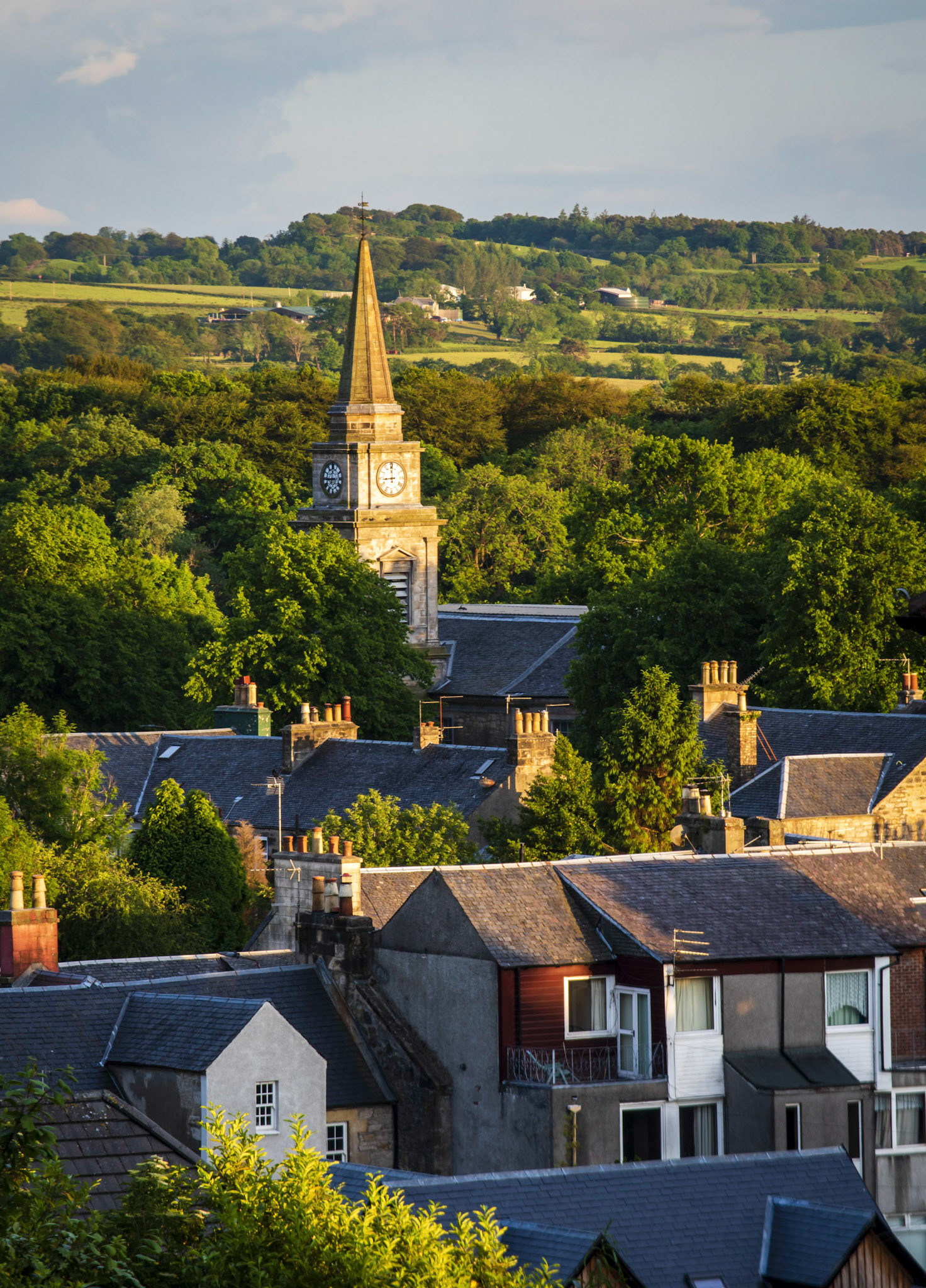 Just as golden hour started I took this looking down from a nearby hill.