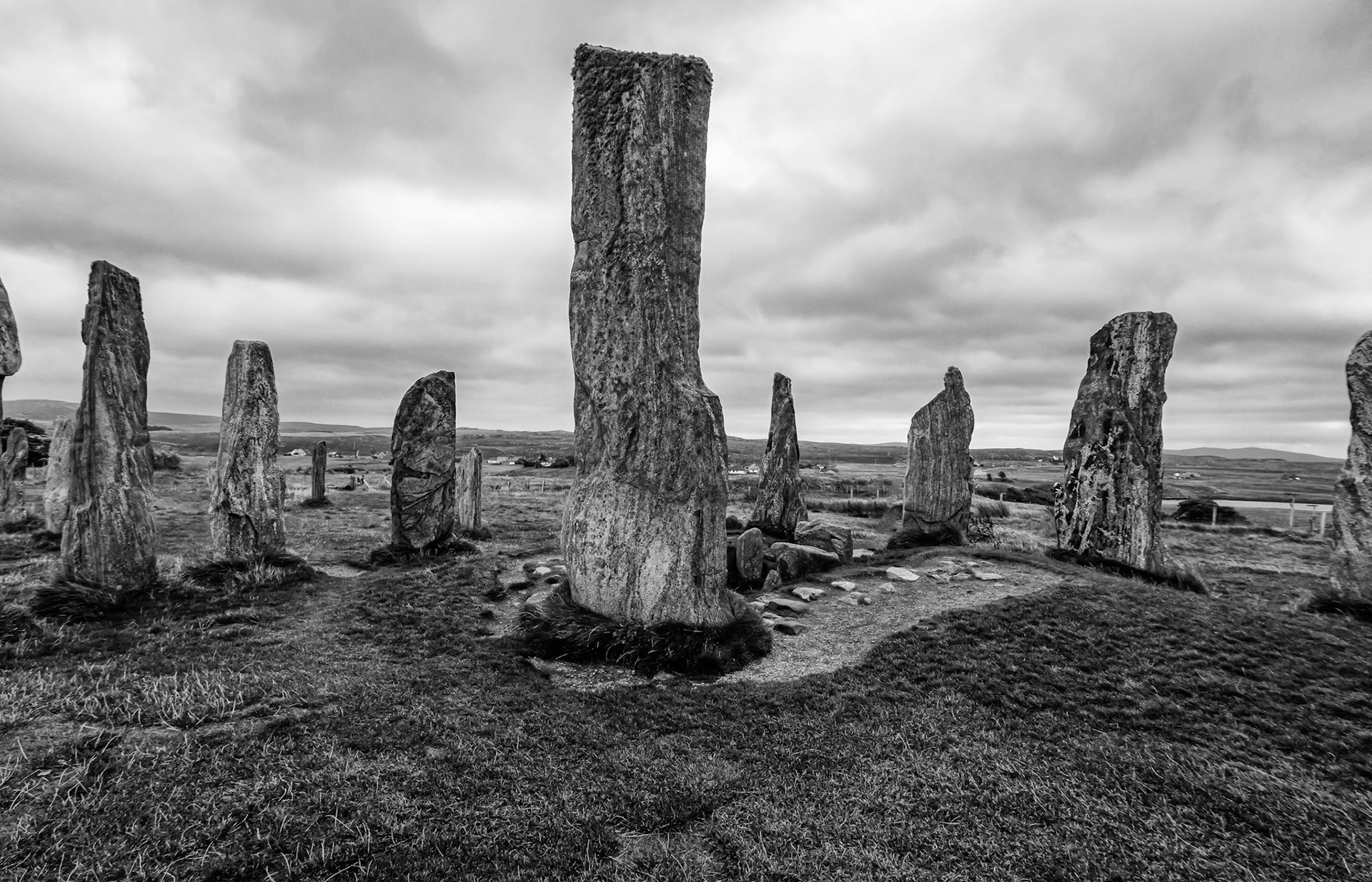 On the Isle of Lewis at Callanish is this circle of neolithic stones.